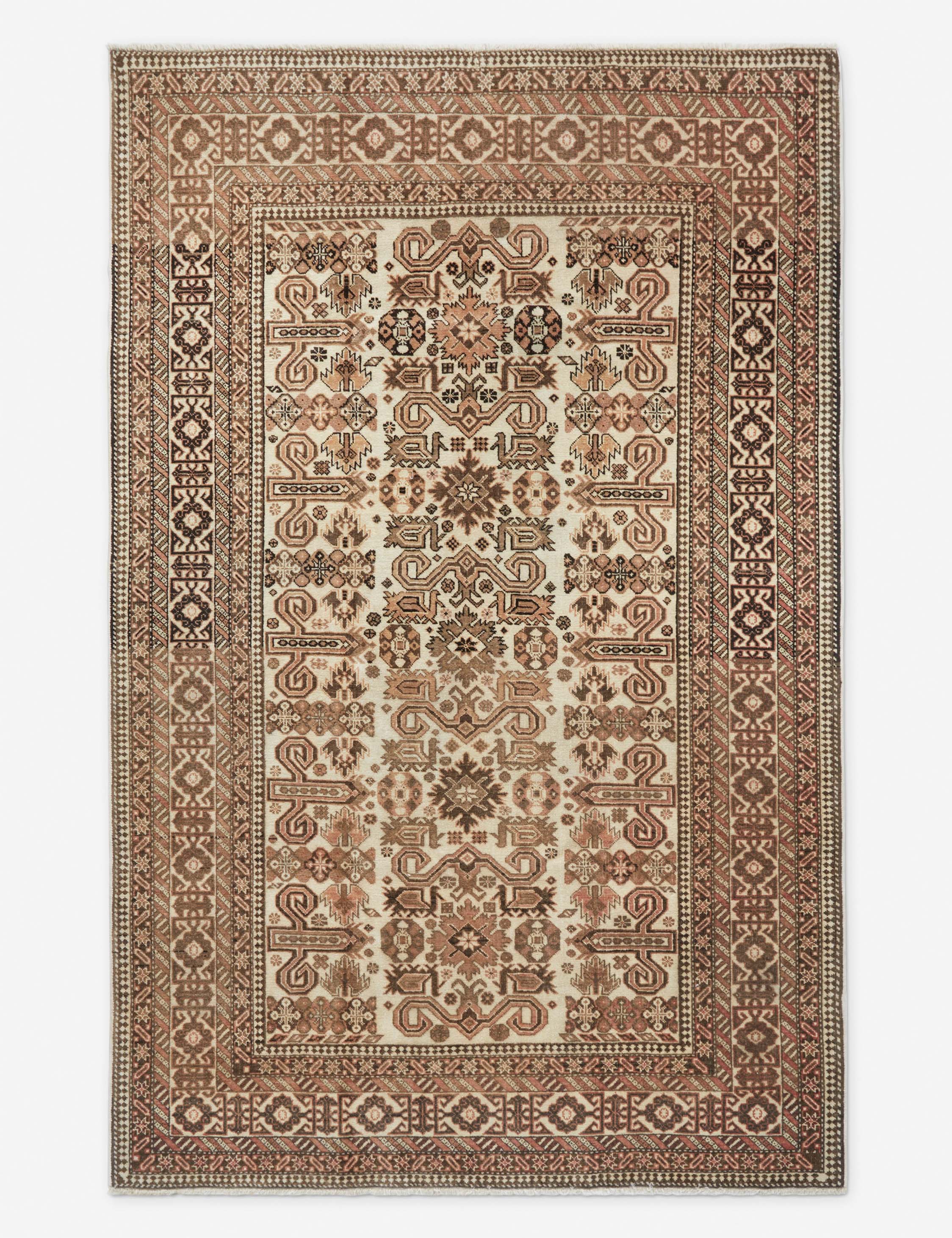 Vintage Turkish Hand Knotted Wool Rug No. 237 - 4'8