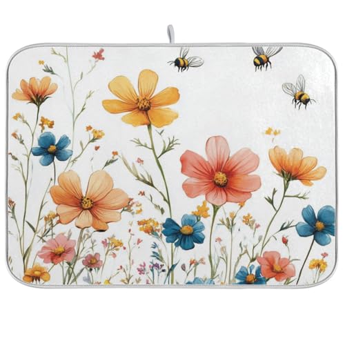 Red Wildflower Bees