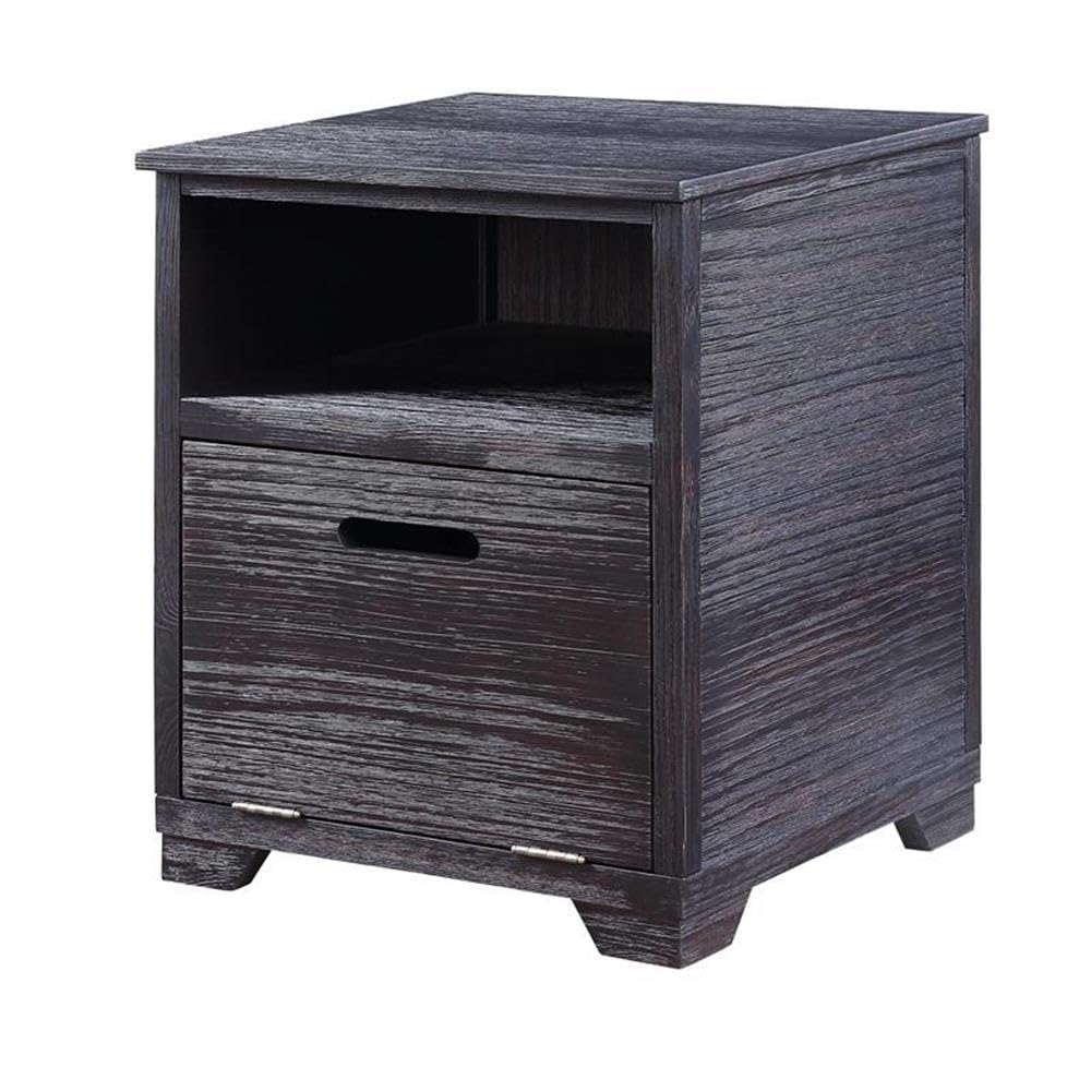 Acme Kamilia End Table in Antique Black - Small Nightstand for Bedroom, Living Room Side Table - Perfect for Coffee, Books & Decor