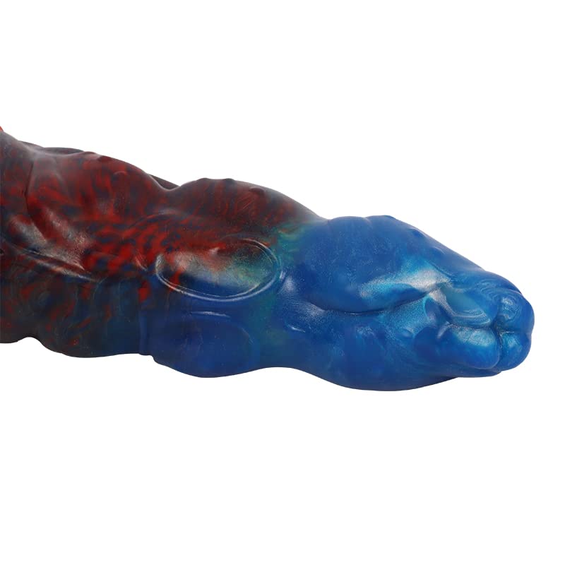 BeHorny Liquid Silicone Dildo - Realistic Alien/Fido Design with Strong Suction Cup | Adult Sex Toy for Couples & Solo Play | Perfect for BDSM, Roleplay & Bedroom Fun