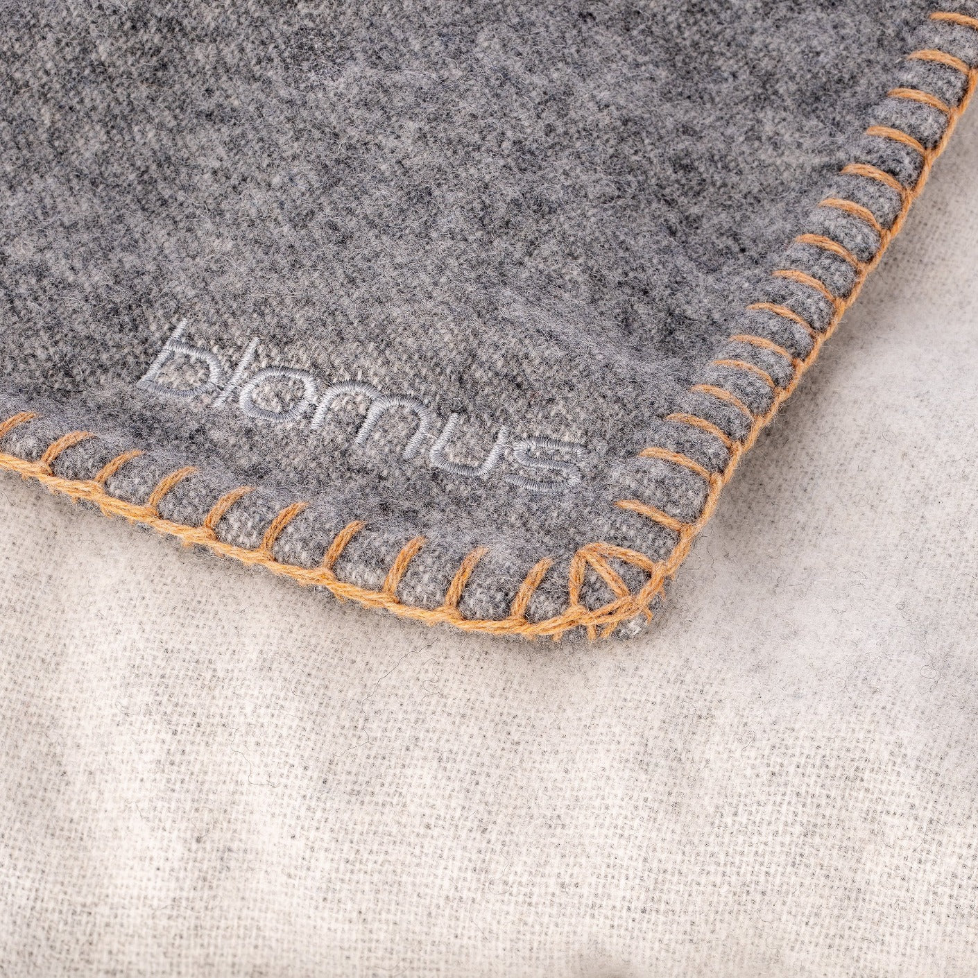 AHWI Two Tone Wool Throw Blanket - Soft & Warm Luxury Wool Blend for Couch, Bed, or Sofa - Perfect for Cozy Evenings & Home Decor
