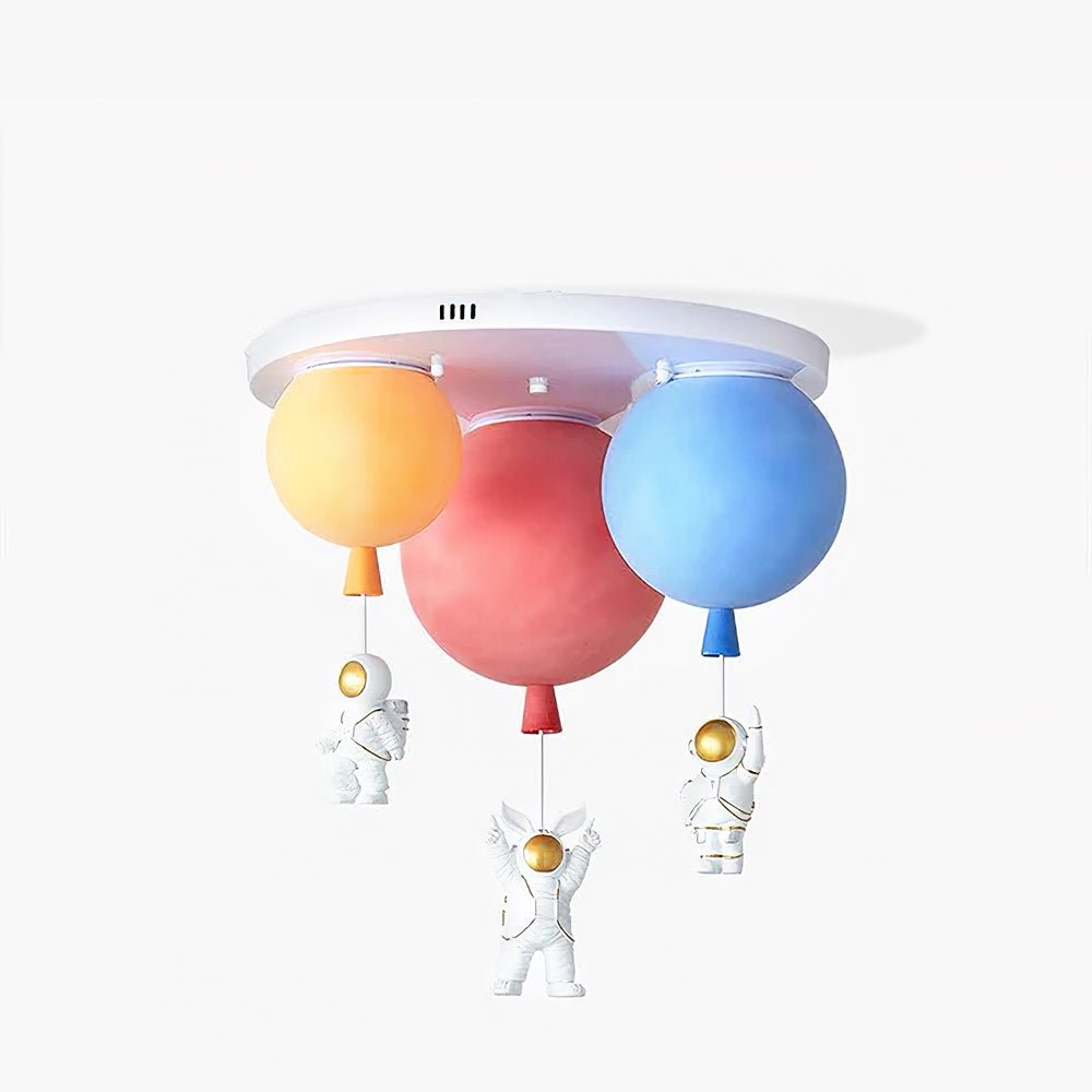 Frosted Glass Balloon Chandelier - Modern Ceiling Light Fixture for Dining Room, Bedroom, and Living Room Decor