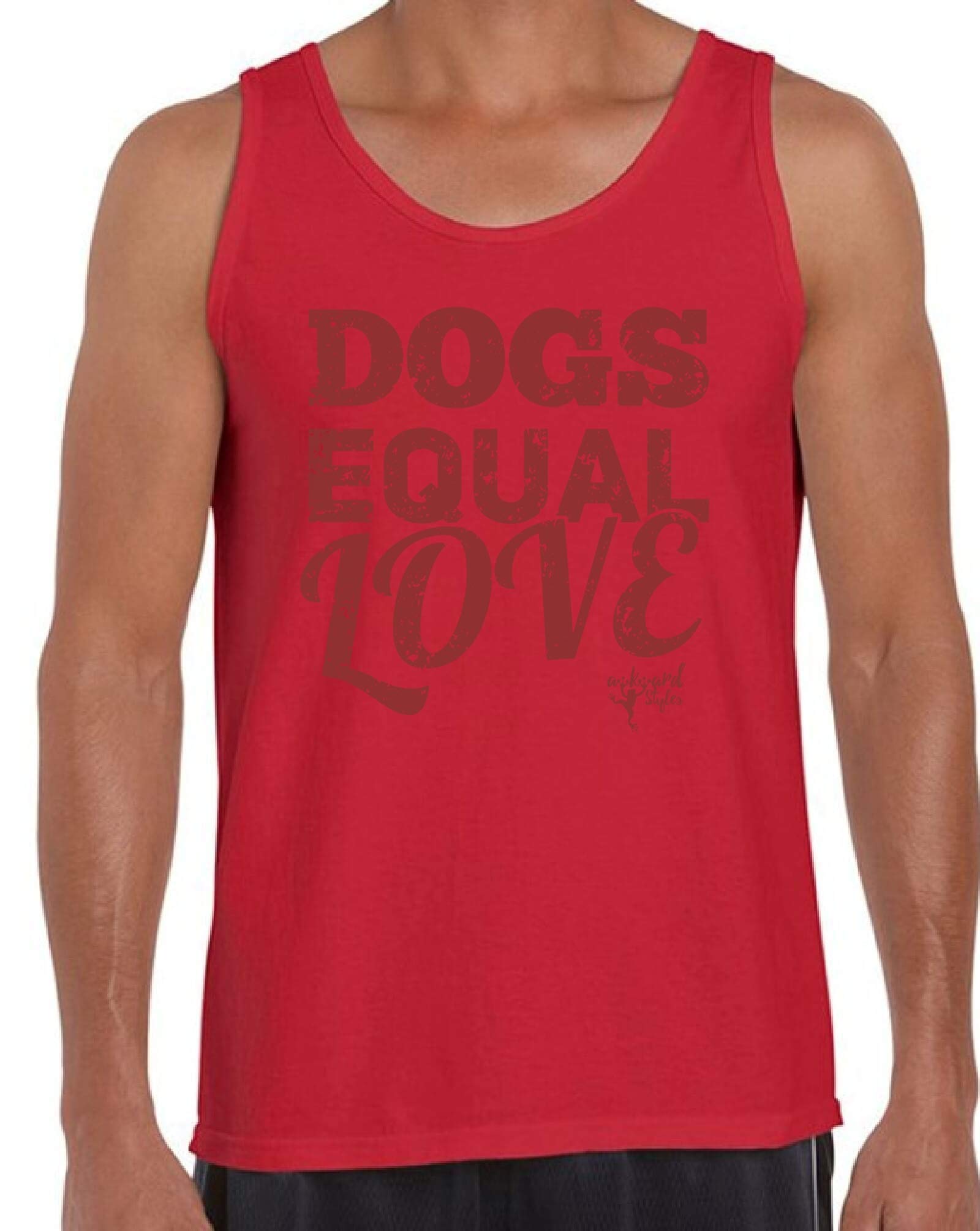Awkwardstyles Men's Dog Lover Graphic Tank Top - Cute Animal Print Casual Shirt for Pet Owners | Perfect for Dog Walks, Beach Outings & Summer Streetwear