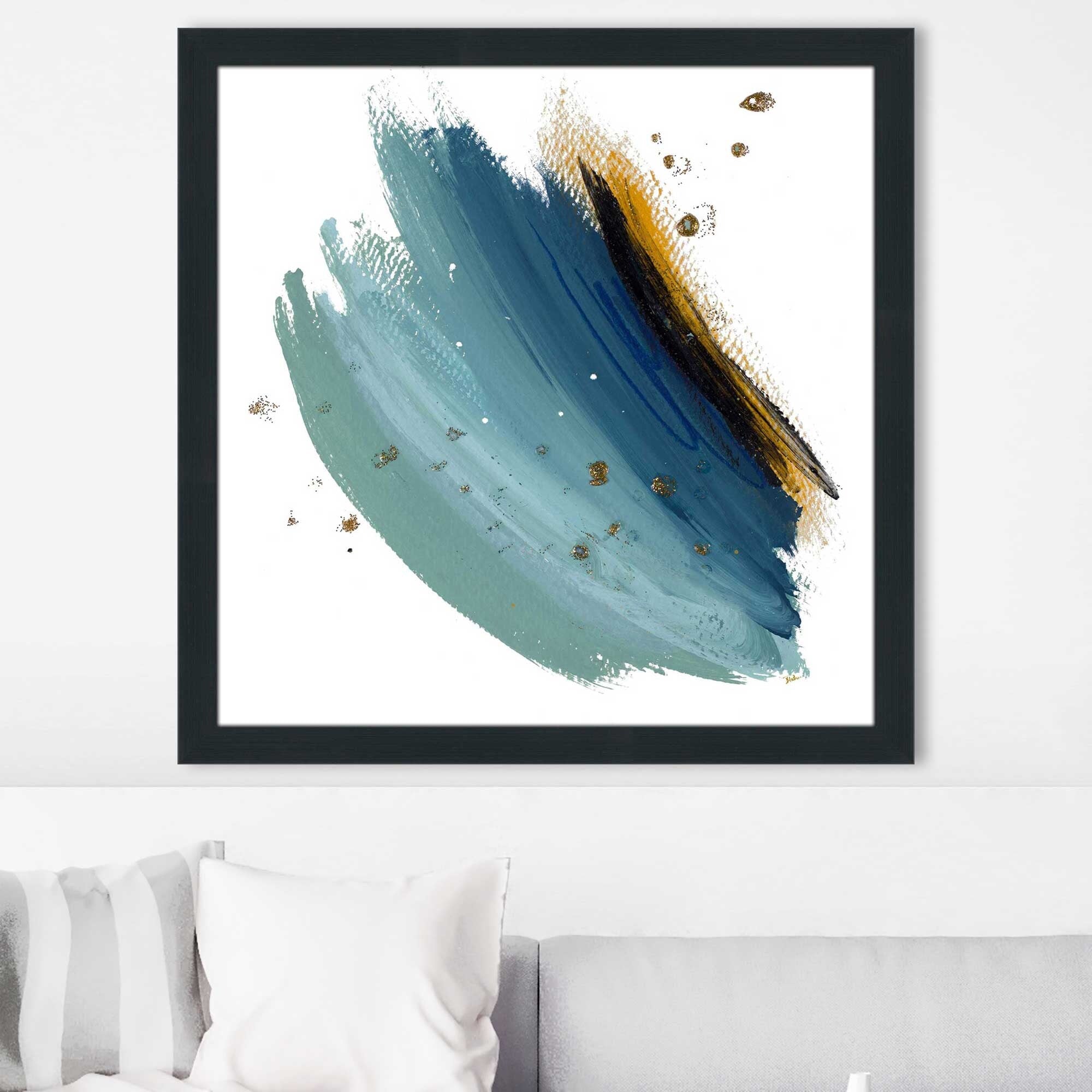 Black Clouds Square Print on Acrylic - Modern Abstract Wall Art for Home & Office Decor
