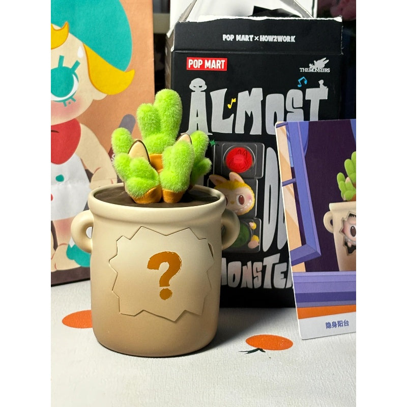 Labubu The Monsters Almost Hidden Series Flower Pot - Cute Collectible Vinyl Figure for Home Decor, Office Display & Anime Lover Gift