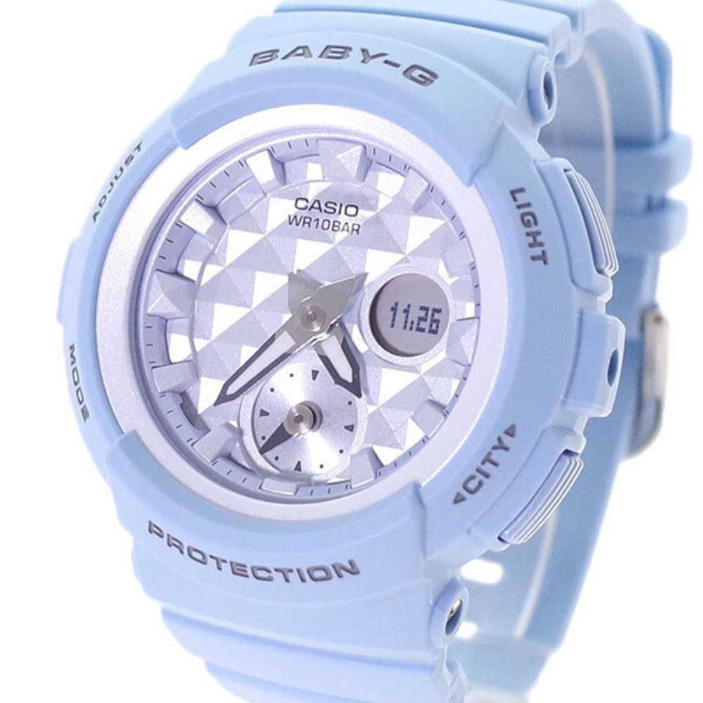 CASIO BABY-G BGA-190BE-2ADR Digital Quartz Women's Watch - Blue Resin Band, Shock Resistant, Water Resistant - Perfect for Sports, Outdoor Activities & Everyday Wear