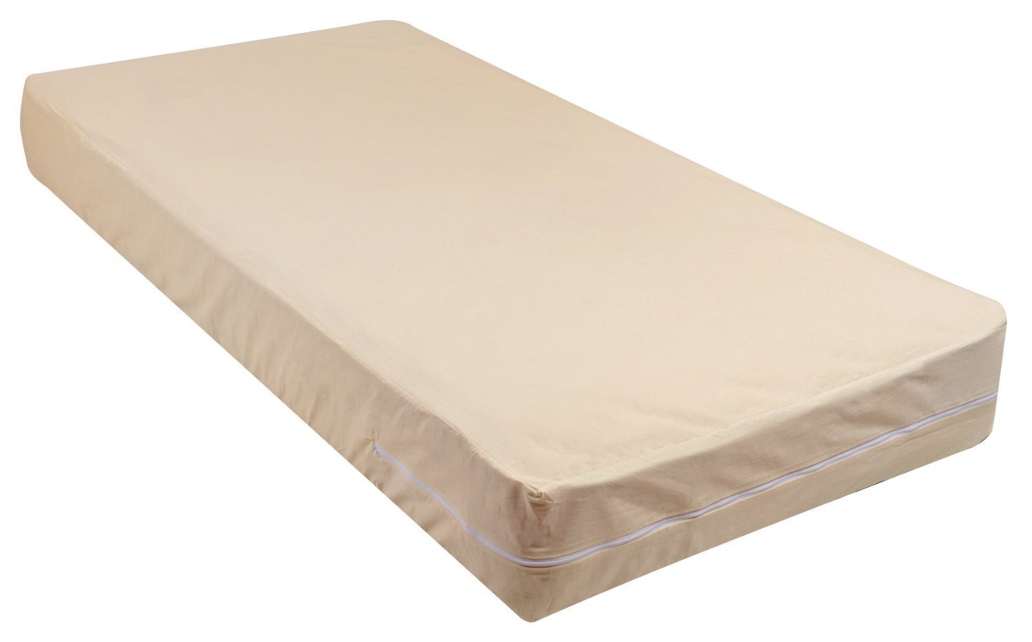 Gilbins 100% Cotton Queen Size Mattress Protector with Zipper - Breathable, Hypoallergenic, Waterproof Bed Cover for Allergy Relief & Comfortable Sleep