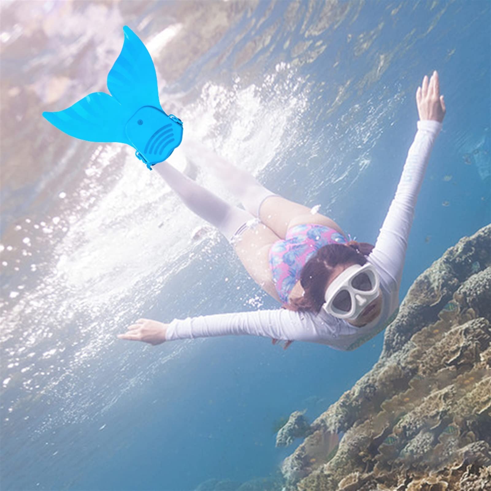 **Premium Mermaid Swim Fins for Kids & Adults - Anti-Slip Swimming Flippers, Flexible Diving Fins for Women & Men - Perfect for Pool, Beach, Scuba Diving & Underwater Photography**