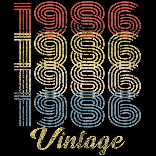 Vintage 1986 Retro 39th Birthday Shirt for Women - 1980s Nostalgic Gift - Perfect for Birthday Parties, Themed Events & Anniversary Celebrations