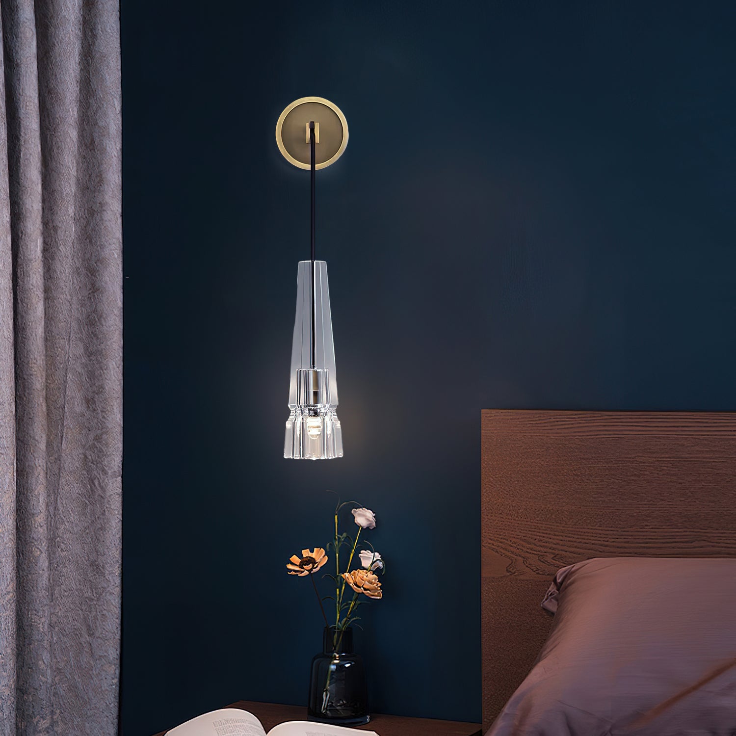 Chamonix Wall Sconce Light Fixture - Modern & Elegant Home Decor for Living Room, Bedroom, or Hallway Lighting