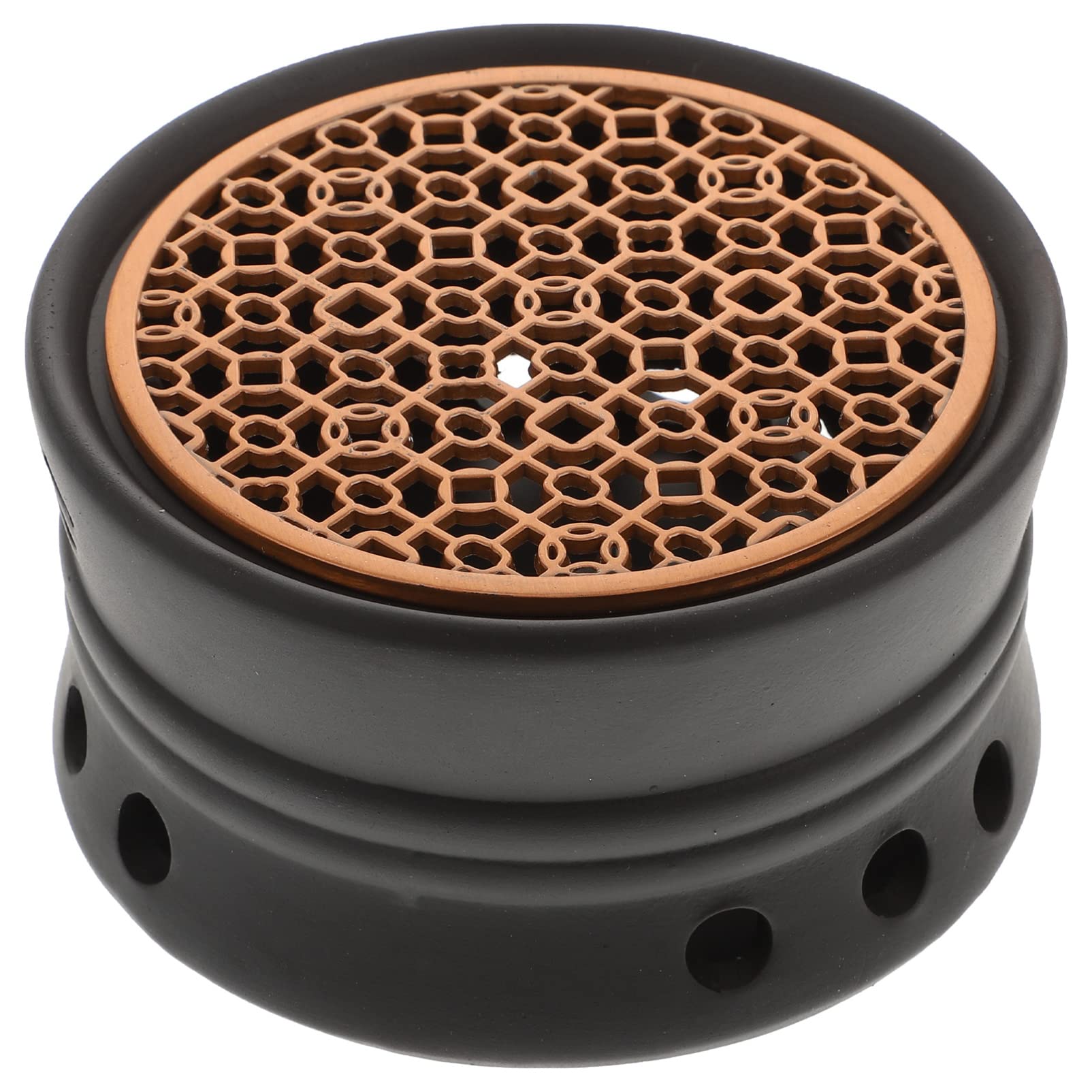 Angoily Ceramic Tea Warmer & Trivet - Japanese Style Teapot Warmer Base for Glass, Stainless Steel, and Ceramic Teapots (Black) - Perfect for Tea Ceremonies, Home Decor, and Keeping Tea Warm