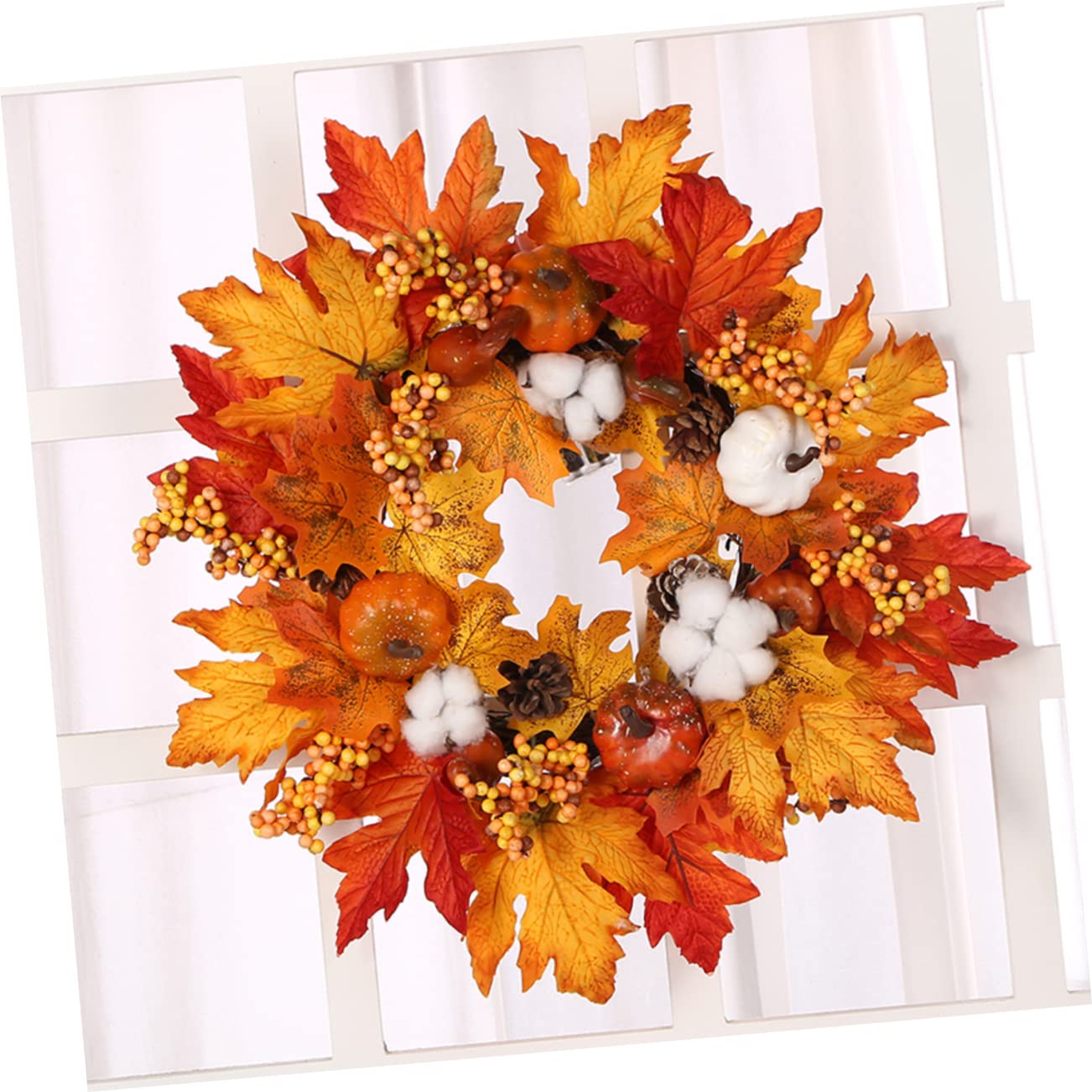 COHEALI Elegant Floral Wreath for Windows - Halloween & Christmas Decorations | Seasonal Home Decor for Doors, Weddings, Thanksgiving & Festive Celebrations