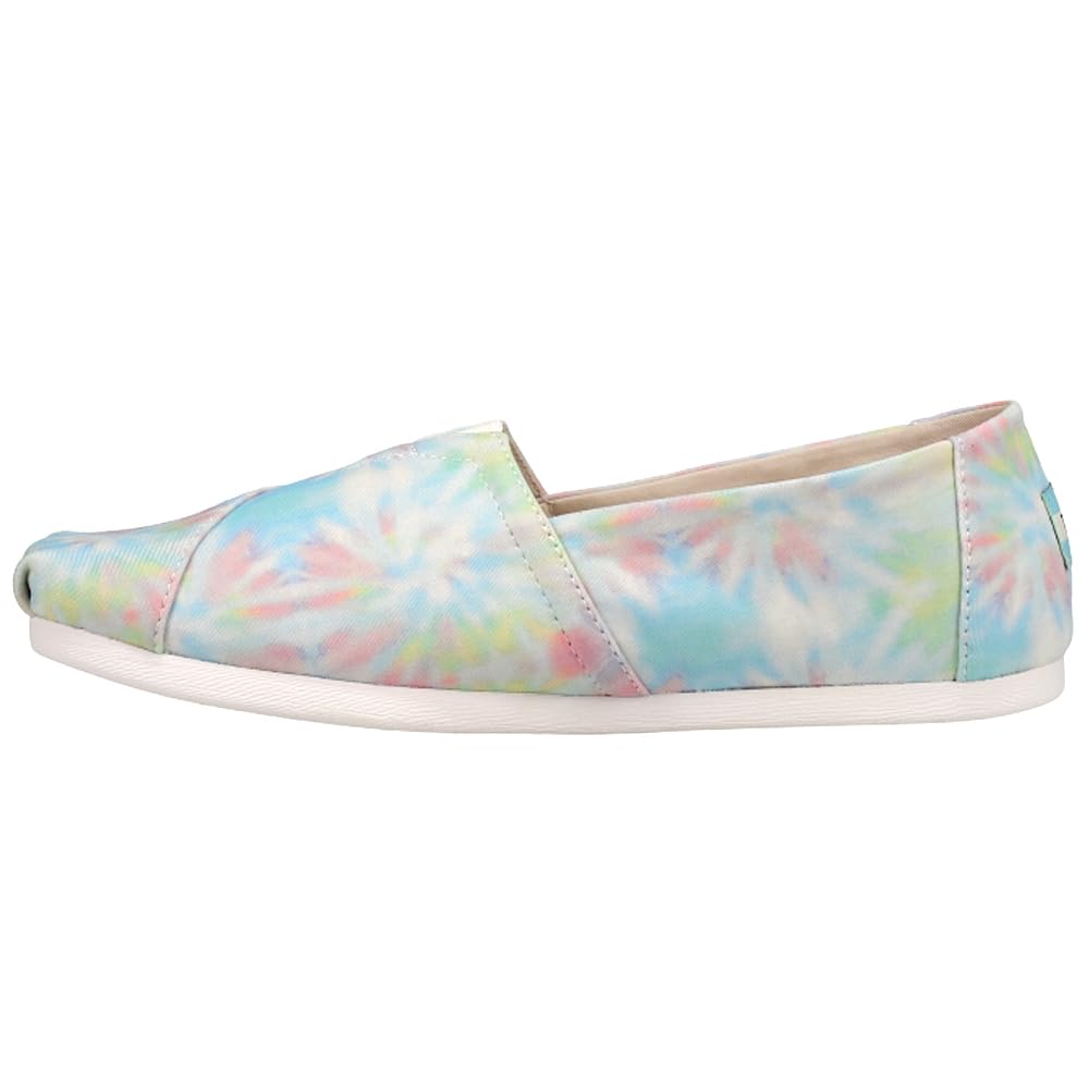 TOMS Women's Alpargata Tie-Dye Slip-On Flats - Comfortable Casual Shoes for Women - Size 5.5 B (US) - Perfect for Beach, Travel, and Everyday Wear