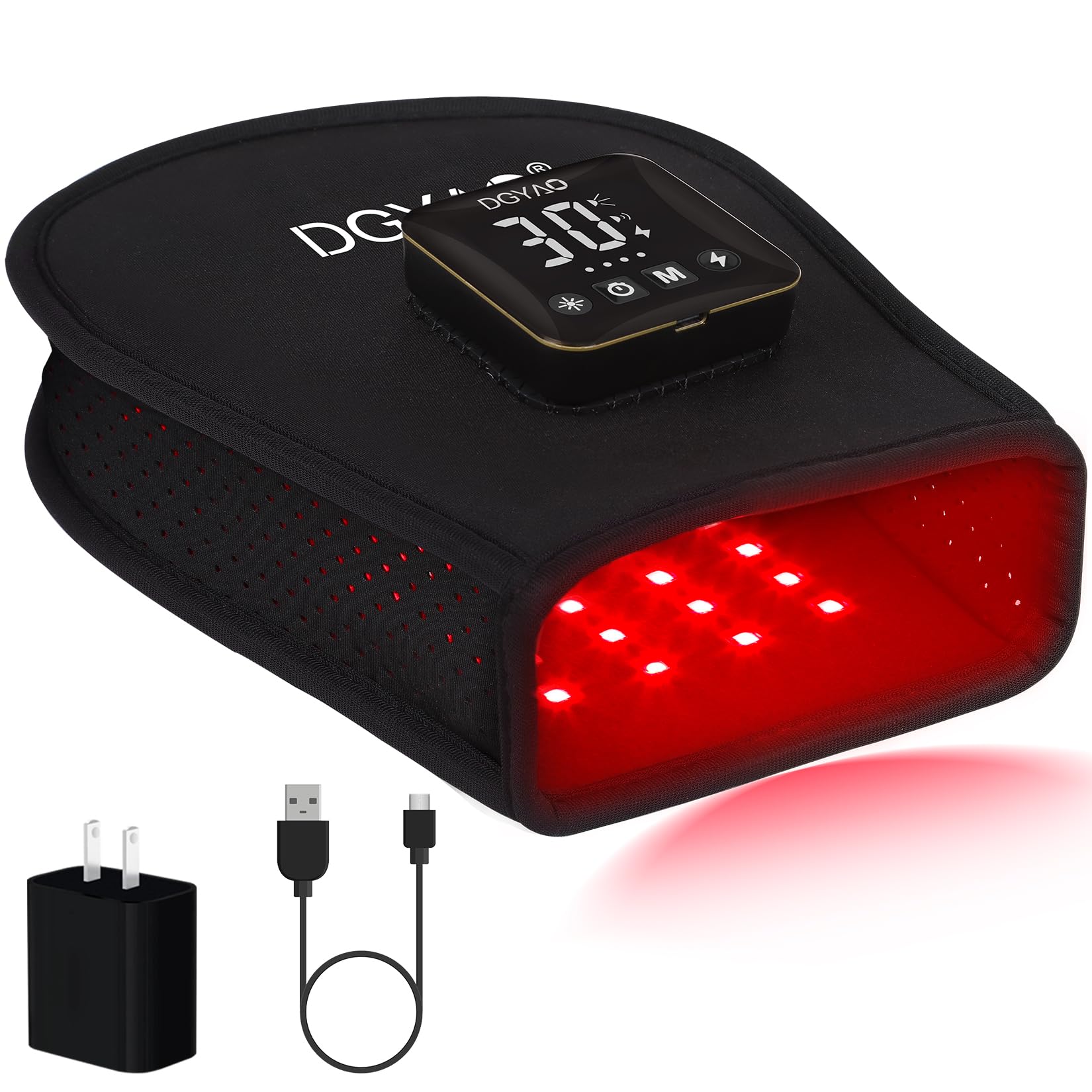 Portable Cordless Red & Infrared Light Therapy Gloves for Hand Pain Relief - 660nm Red & 850nm Infrared Light, 4000mAh Battery - Ideal for Arthritis, Carpal Tunnel, Joint Stiffness in Hands, Fingers & Wrist - Perfect for Home, Office & Travel Use