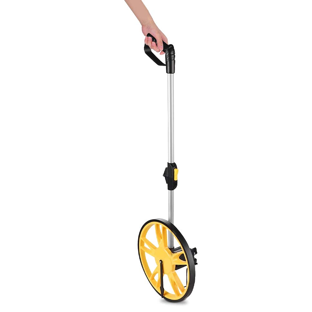 Foldable Mechanical Distance Measuring Wheel - 32cm Large Precision Road Measuring Tool with Non-Slip Digital Mechanism & Carry Bag for Construction, Land Surveying, Road Work (Ideal for Builders, Engineers & Outdoor Measurement Tasks)