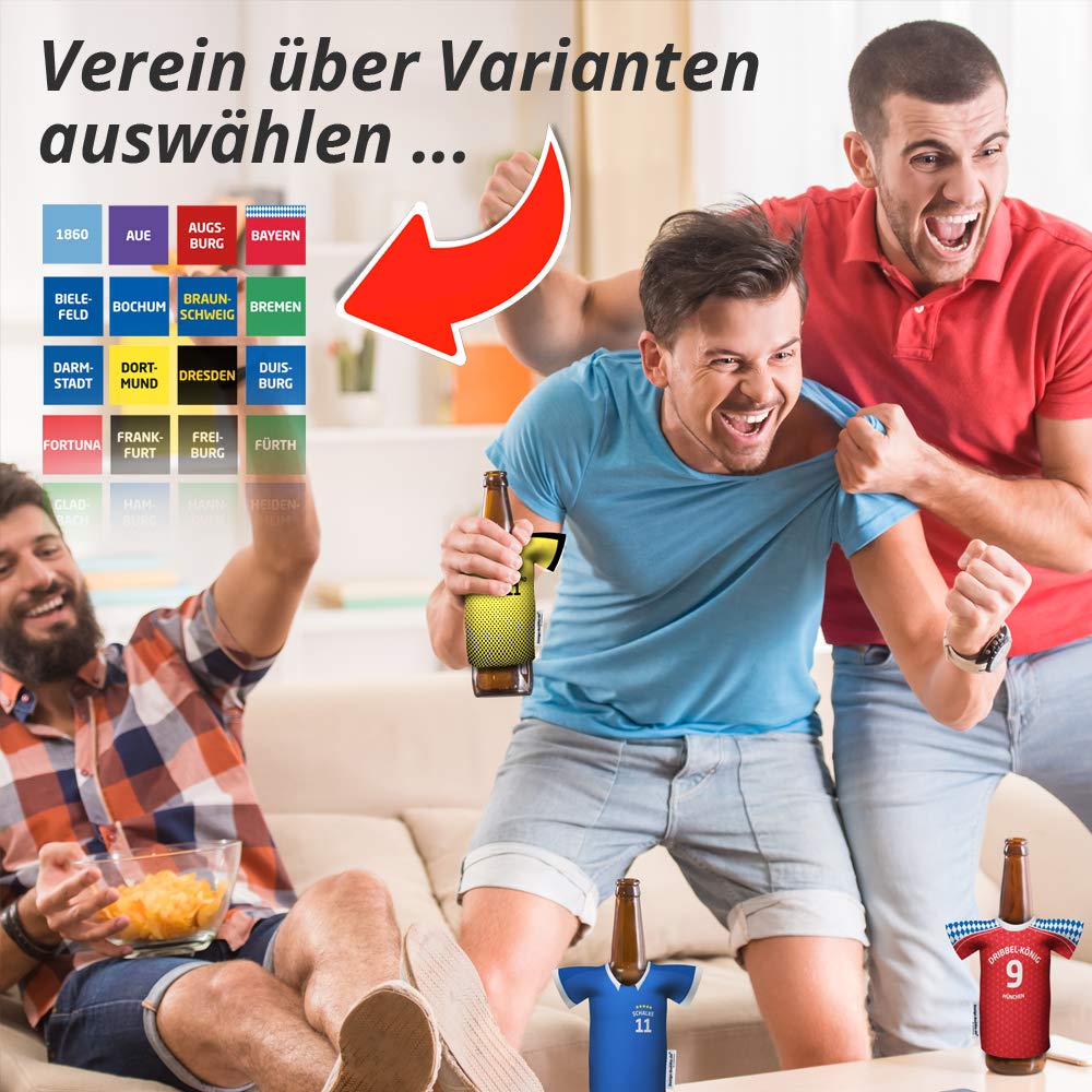 60th Birthday Gift for Men - The Jersey Cooler | Durable Bottle Cooler for Gladbach Fans | Perfect for Husband, Boyfriend, Father | Ideal for Tailgating, Sports Events & Outdoor Adventures by Ligakakao