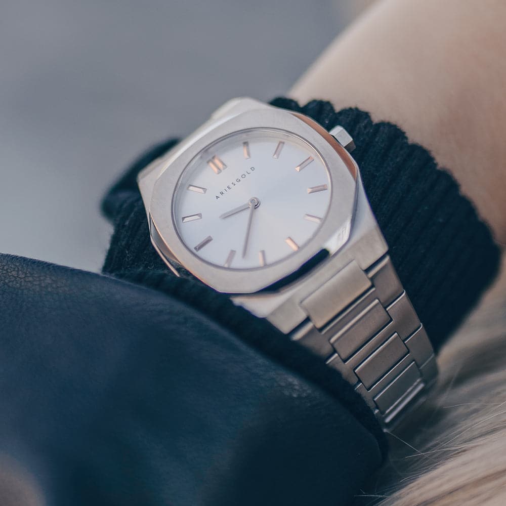 ARIES GOLD Women's Luxury Watch - Limited Edition Stainless Steel SRG - Perfect for Business, Formal Events & Gift Giving