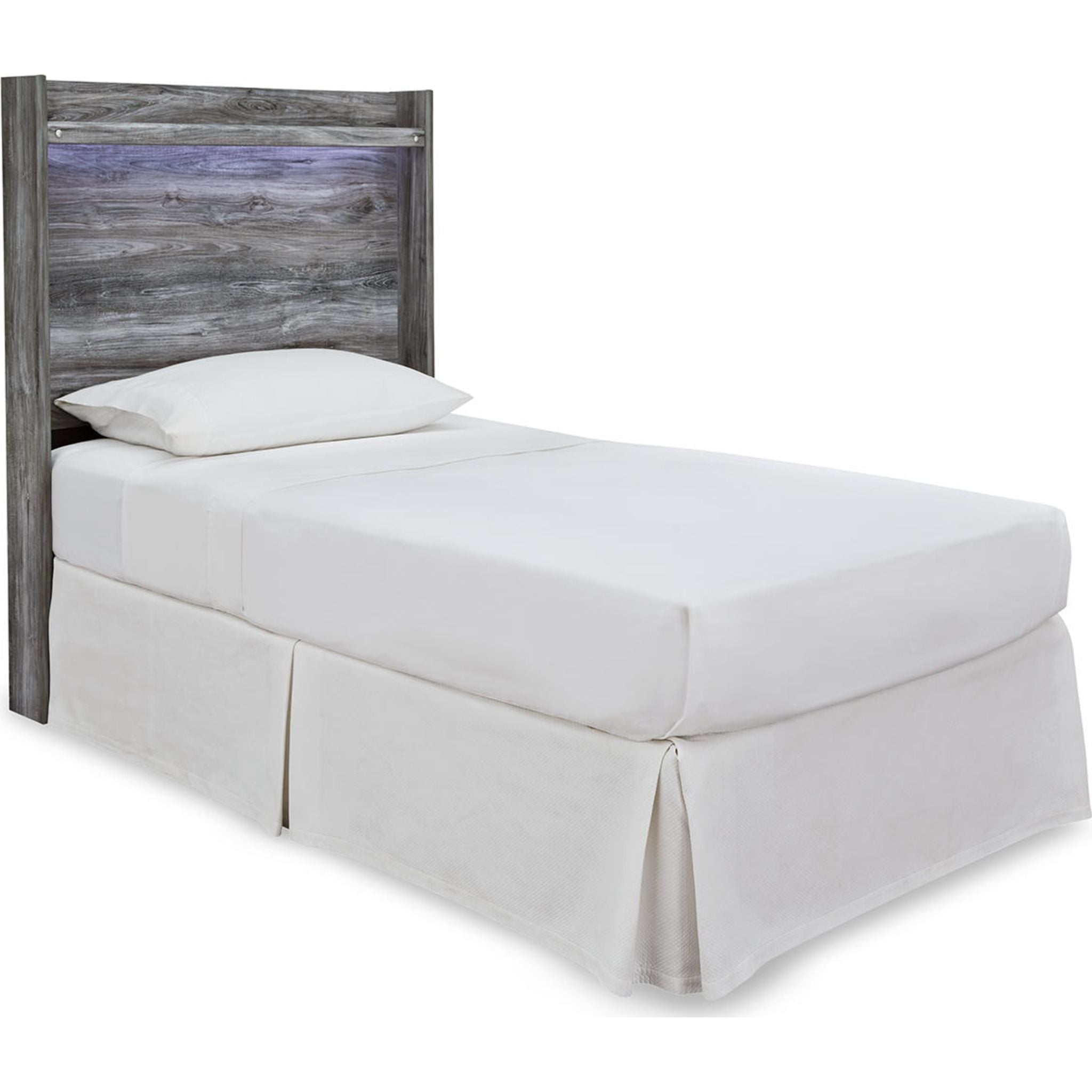 Baystorm Twin Panel Headboard - Gray Upholstered Bed Frame Headboard for Bedroom Decor | Perfect for Guest Rooms, Dorms & Apartment Furniture