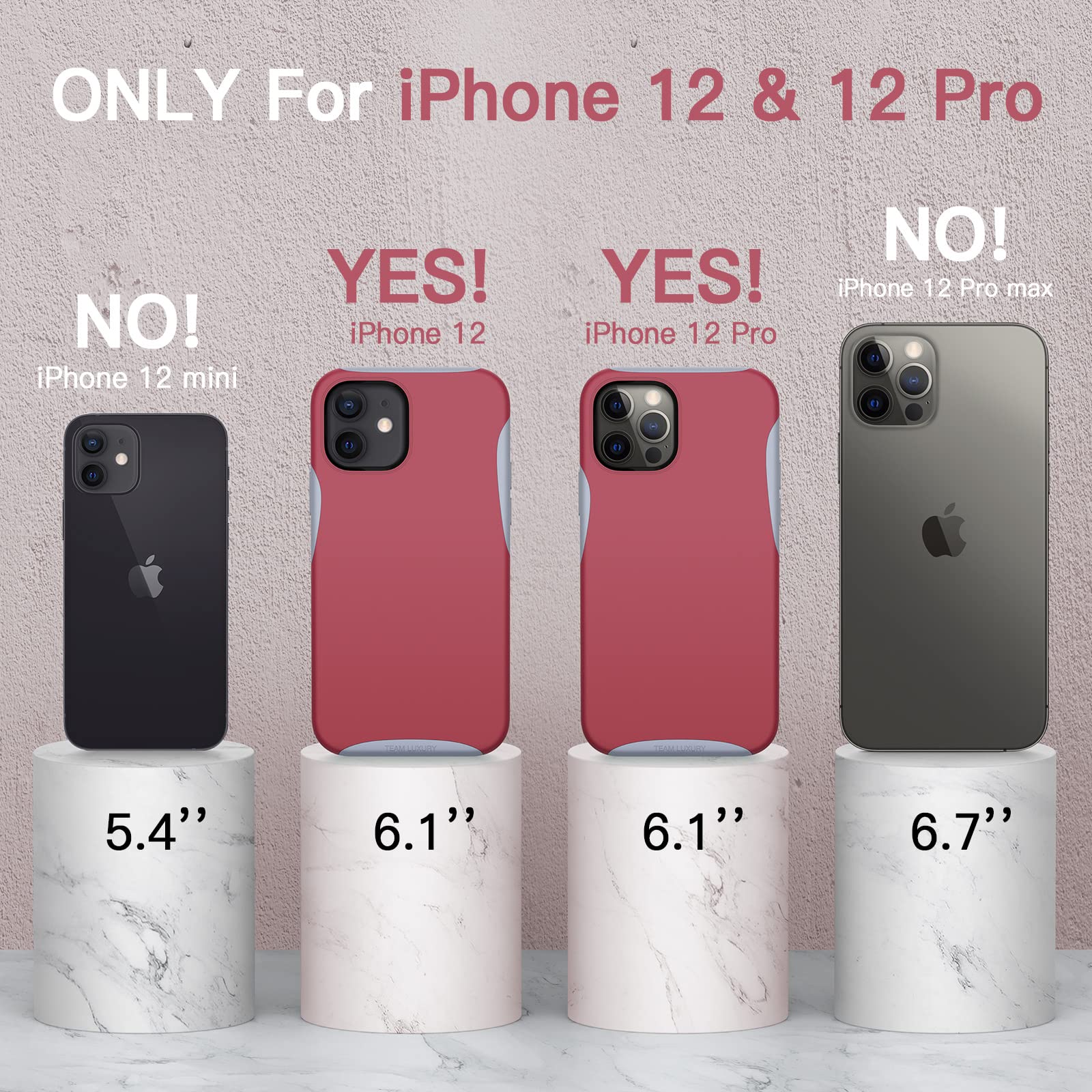 Military-Grade Shockproof iPhone 12/12 Pro Case - Scratch-Resistant Protective Cover with Velvet Finish | Perfect for Outdoor Adventures, Work & Daily Use