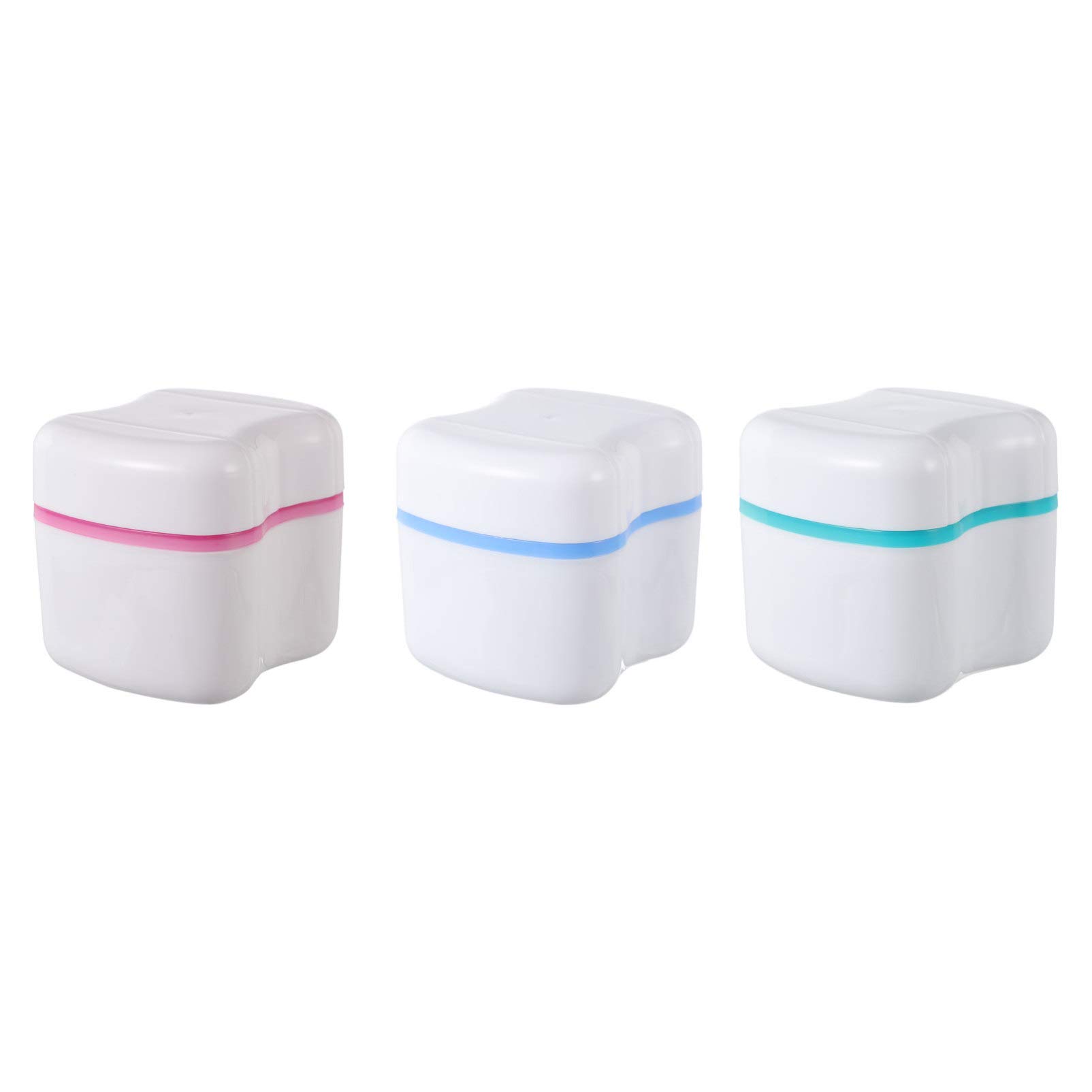 3-Piece Pink Plastic False Eyelash Holder Box Set - Organize & Store Eyelash Extensions, Makeup Accessories - Perfect for Salons, Travel & Home Use