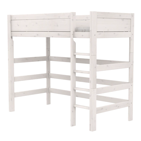 High Sleeper Bed with Ladder - 177cm Loft Bed for Teens & Adults - Space Saving Furniture for Small Rooms & Dormitories