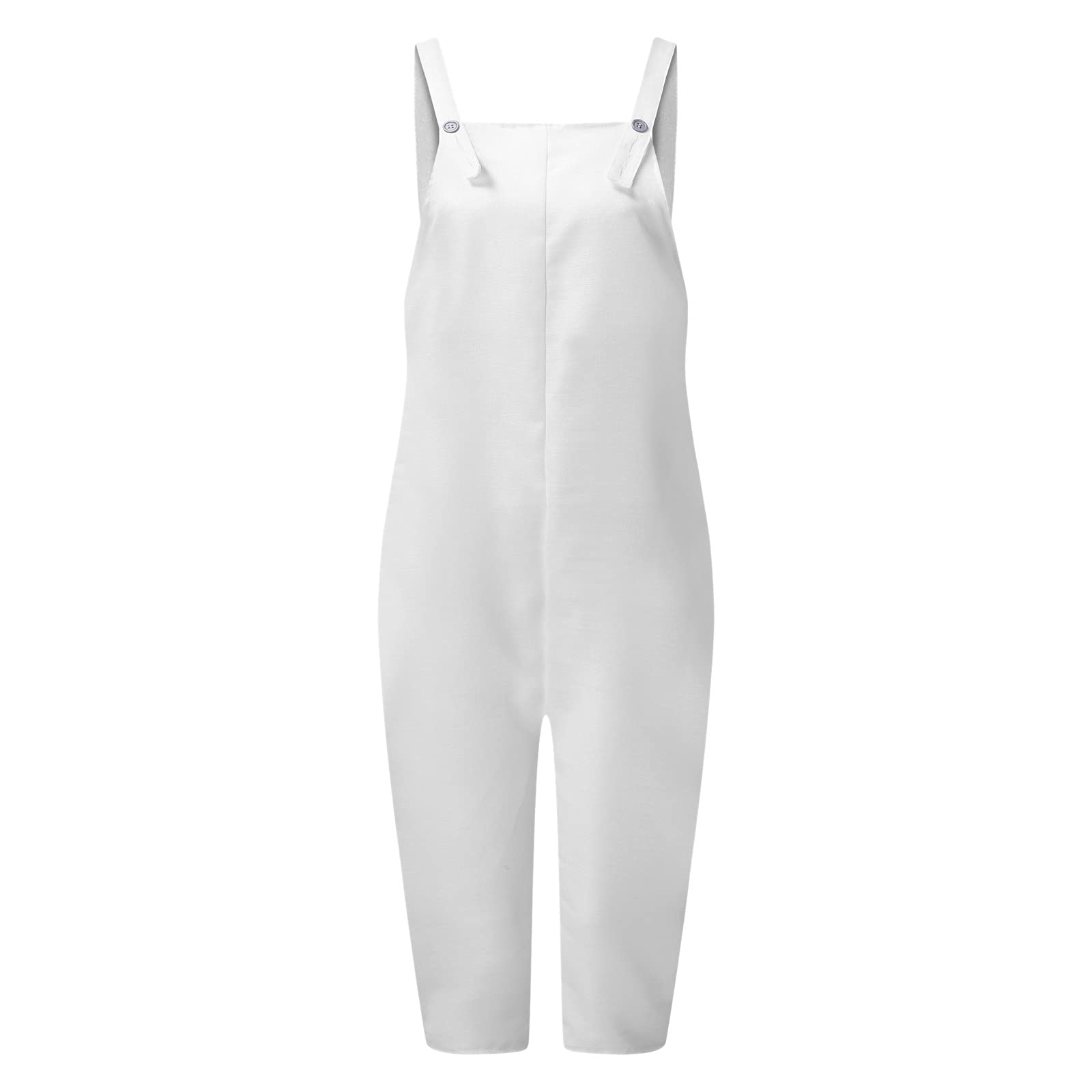 Stylish Women's Vintage Denim Overalls - Boyfriend Fit Jumpsuit with Sleeveless Design | Fashionable Dungarees & Bicycle Pants for Casual Wear, Date Night & Street Style