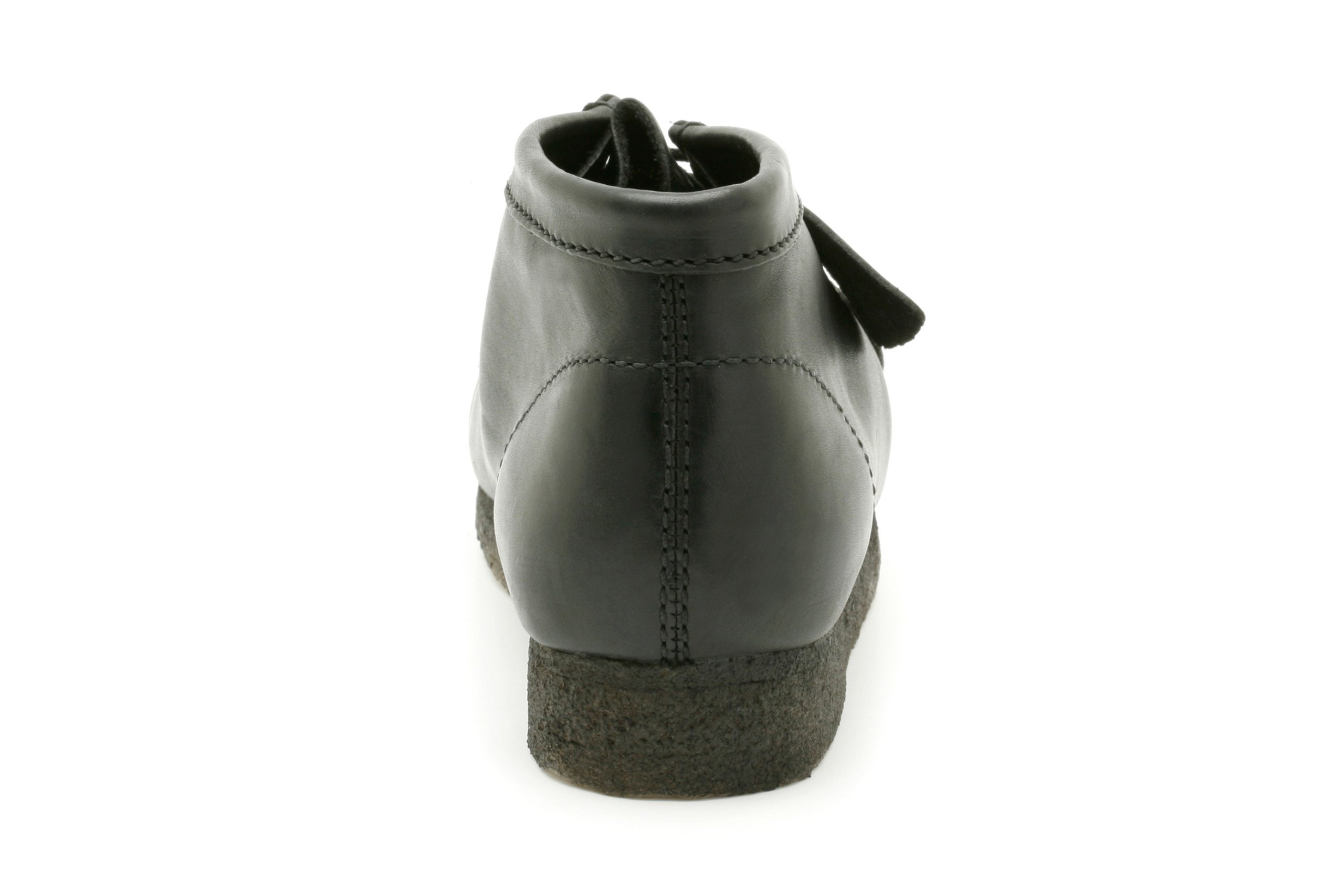 Clarks Wallabee Boot 00111593 Black Smooth Leather - Comfortable Men's Casual Shoes for Everyday Wear & Outdoor Activities