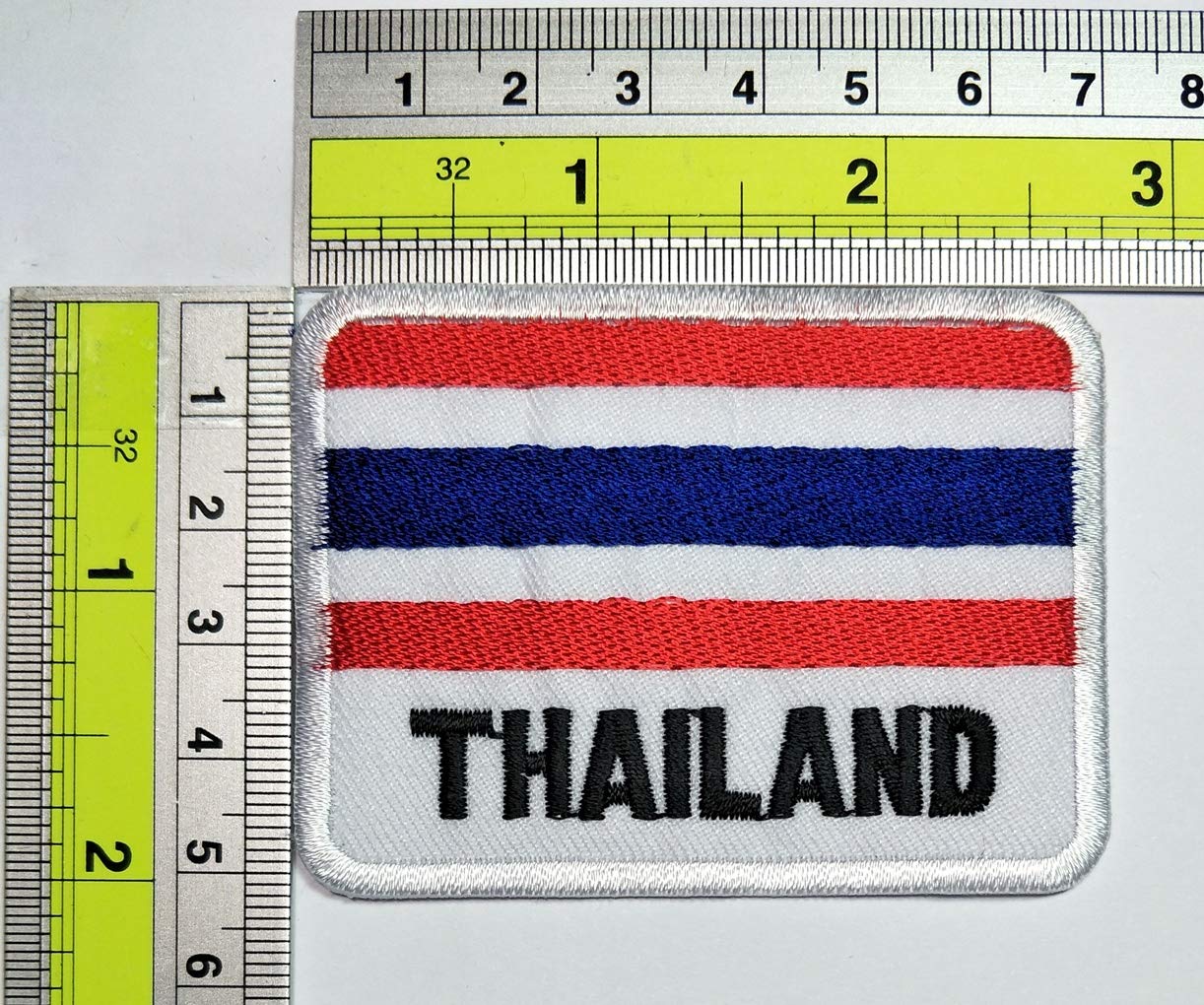 Thailand Flag Embroidered Patch - Military Tactical National Country Flag Emblem for Backpack, Hat, Jacket & Clothing - Perfect for Travel, Cosplay, DIY Crafts & Patriotic Sewing Projects (05)