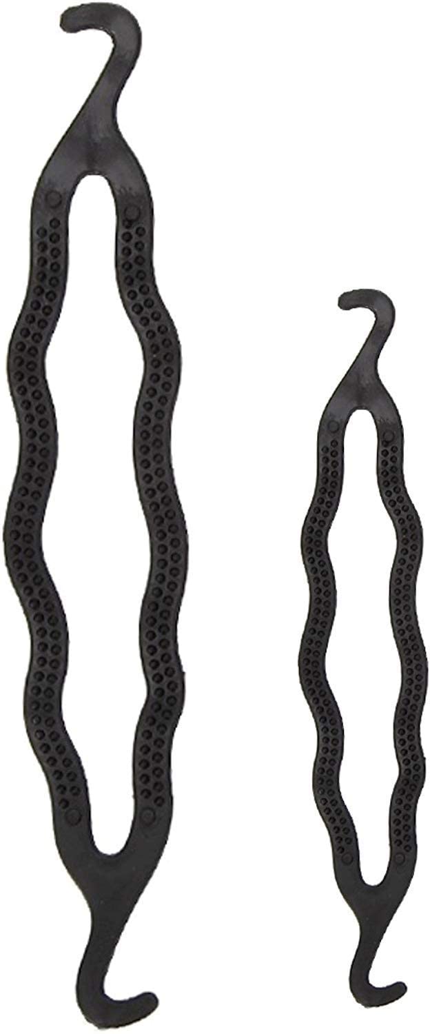 Raddhi Enterprises Plastic Juda Maker Set of 2 & Hair Bumpet Set of 5 - Small, Medium, Large Sizes | Hard Foam Hair Accessories for Women | Perfect for Parties, Weddings & Special Occasions