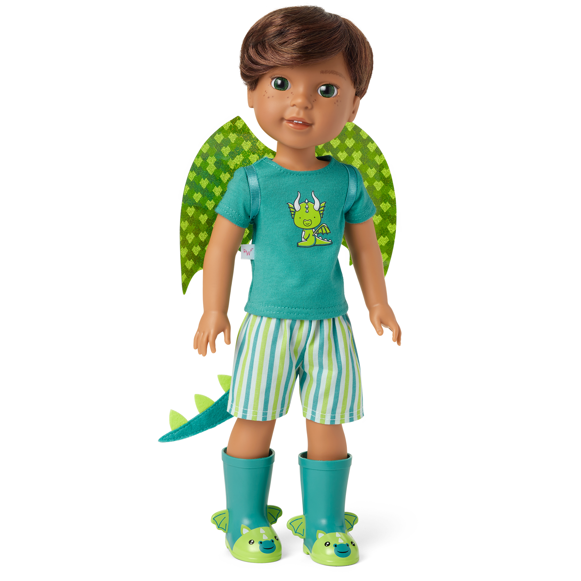 Bryant™ Doll with Book & Crisella™ the Dragon - Interactive Plush Toy for Kids, Perfect for Storytime, Playtime, and Imaginative Adventures