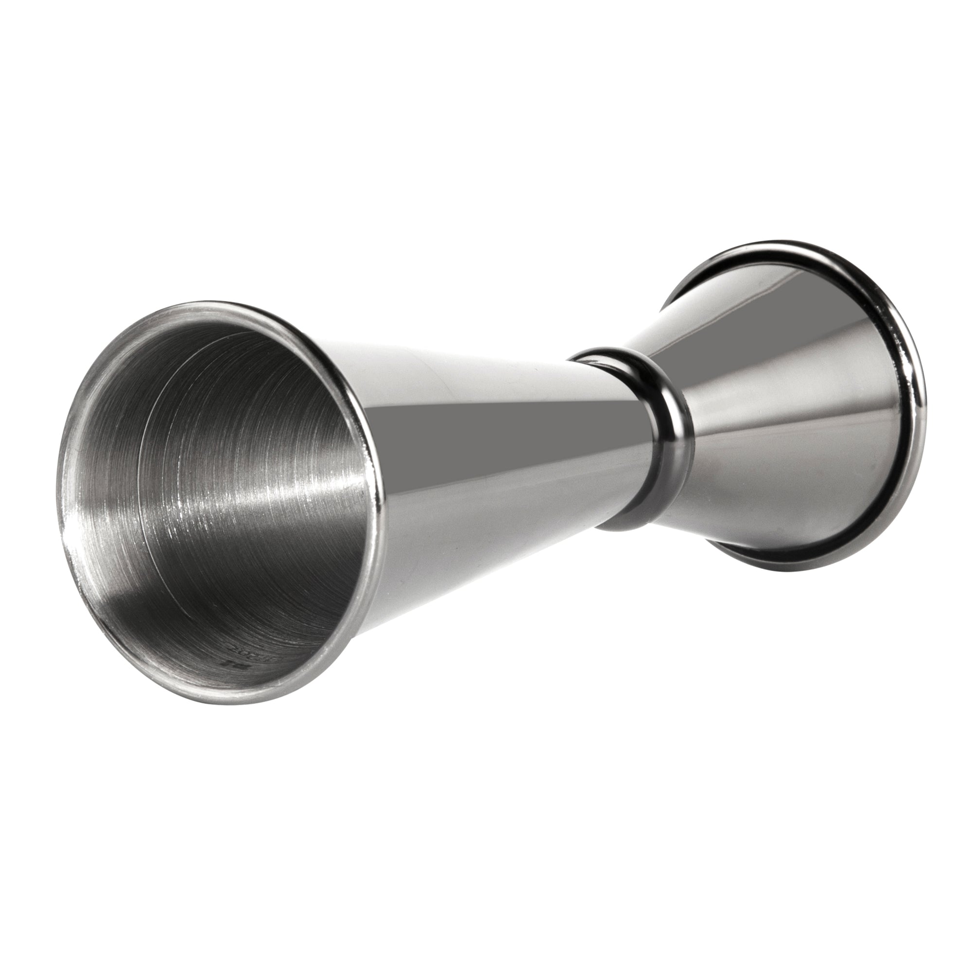 Premium 1 oz / 2 oz Black Stainless Steel Cocktail Jigger - Japanese Style Bar Measuring Tool - Perfect for Mixing Cocktails, Bartending & Home Bars