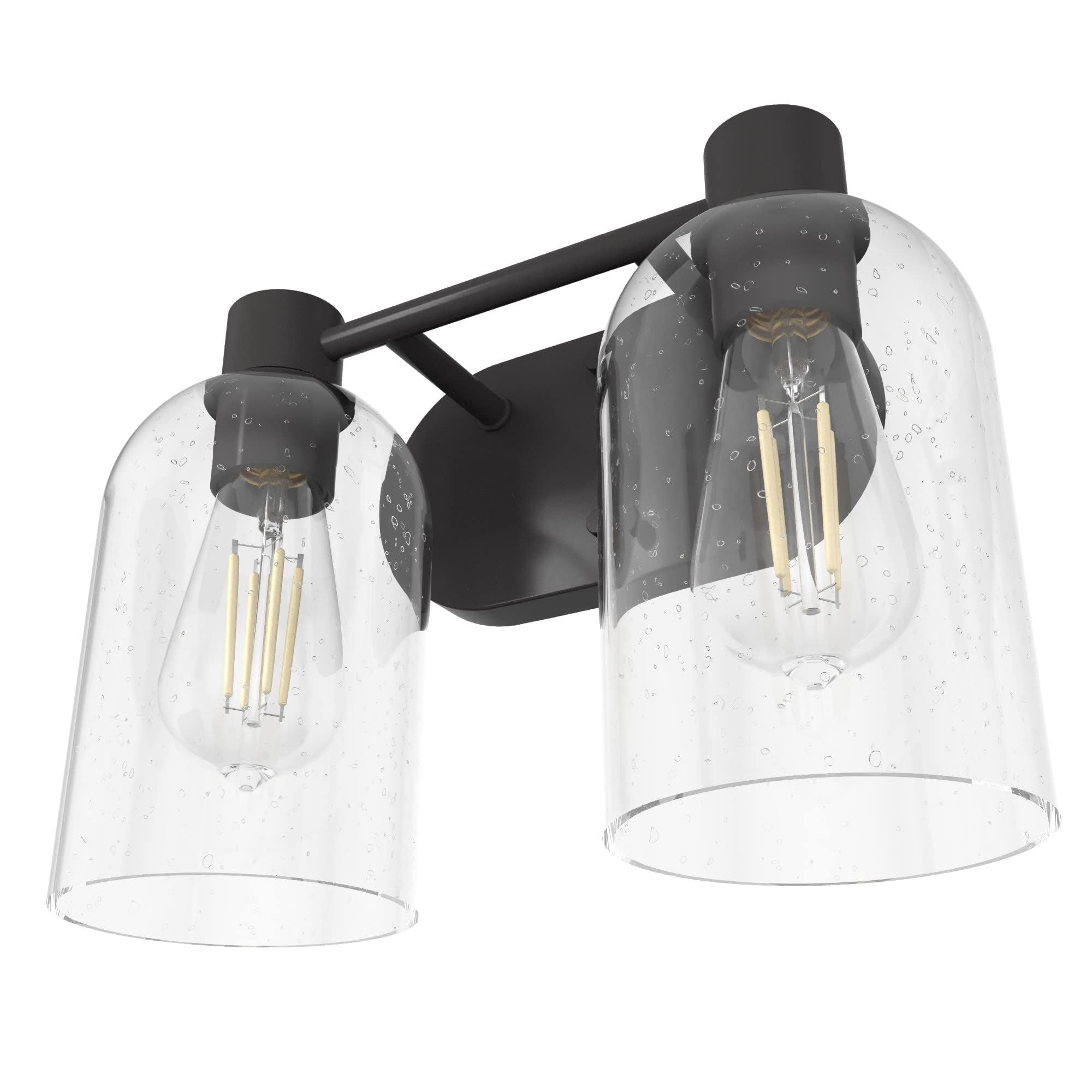 Hunter Fan Company 19780 Lochemeade Vanity Light in Noble Bronze - Elegant Bathroom Lighting Fixture for Modern Homes & Luxury Hotels