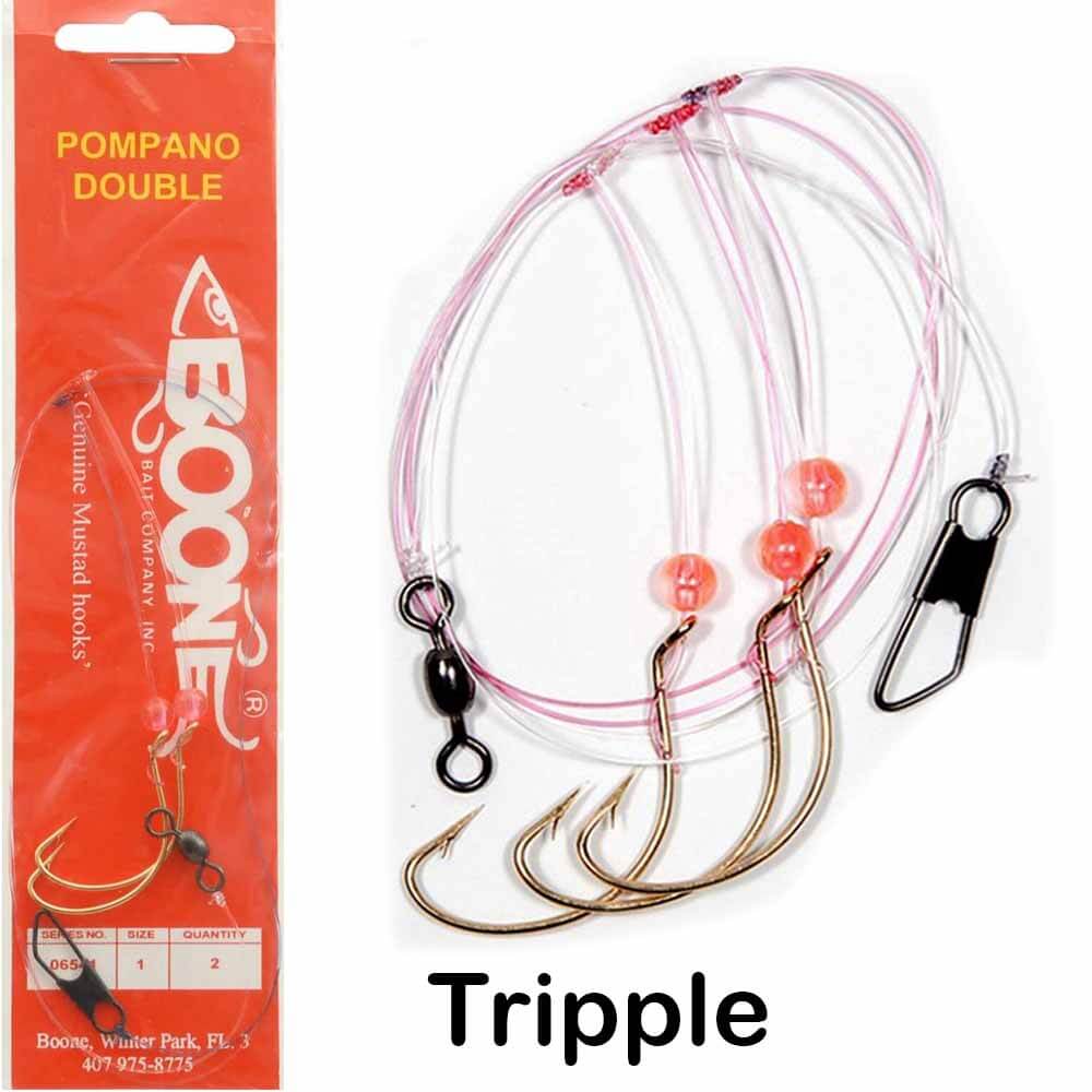 Boone #1 Pompano Rig - Premium Saltwater Fishing Rig for Pompano, Whiting & Surf Fishing - Perfect for Beach, Pier & Inshore Angling