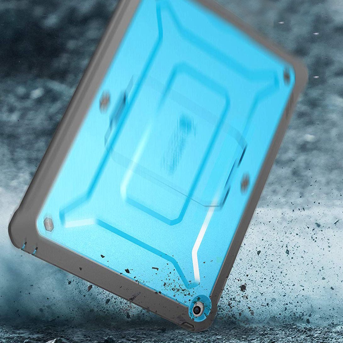 iPad 10.2 Inch Unicorn Beetle PRO Rugged Case - Shockproof Protective Cover with Screen Protector for iPad 8th/7th Gen (Blue) | Perfect for Outdoor, Travel & Work Use
