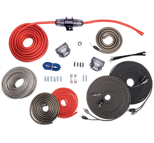 Rockford Fosgate RFK4D 4-Gauge Complete Amplifier Installation Kit - High-Performance Car Audio Wiring for Clear Sound | Perfect for Car Stereo & Subwoofer Upgrades
