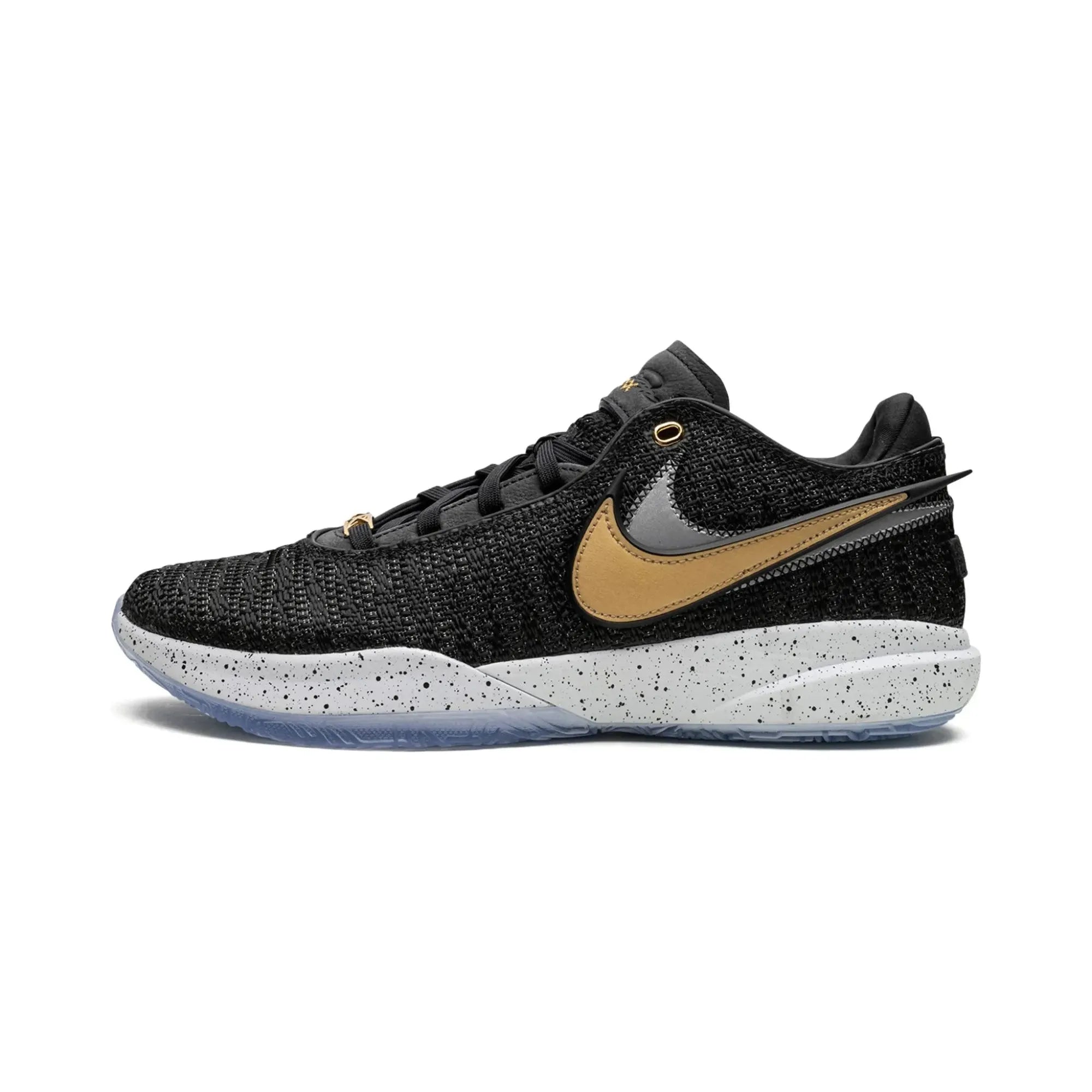 Nike LeBron 20 Basketball Shoes - Black & Metallic Gold - High-Performance Court Shoes for Men - Perfect for NBA Games, Training & Streetwear Fashion