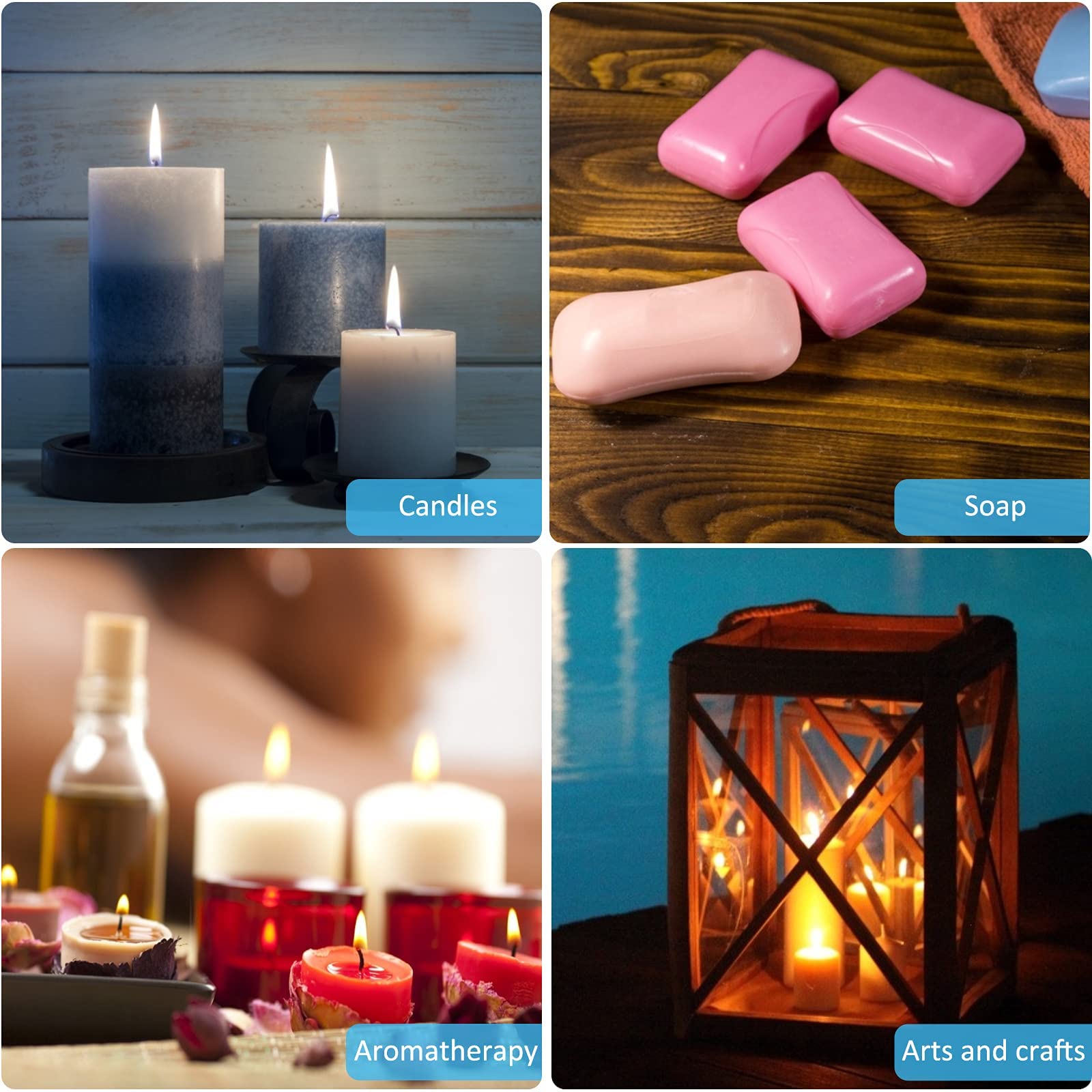 3-Piece Silicone Candle Making Molds Set - Cylindrical Candlestick Resin Molds for DIY Epoxy Casting (3 Sizes) - Perfect for Homemade Candles, Soap Making & Craft Projects