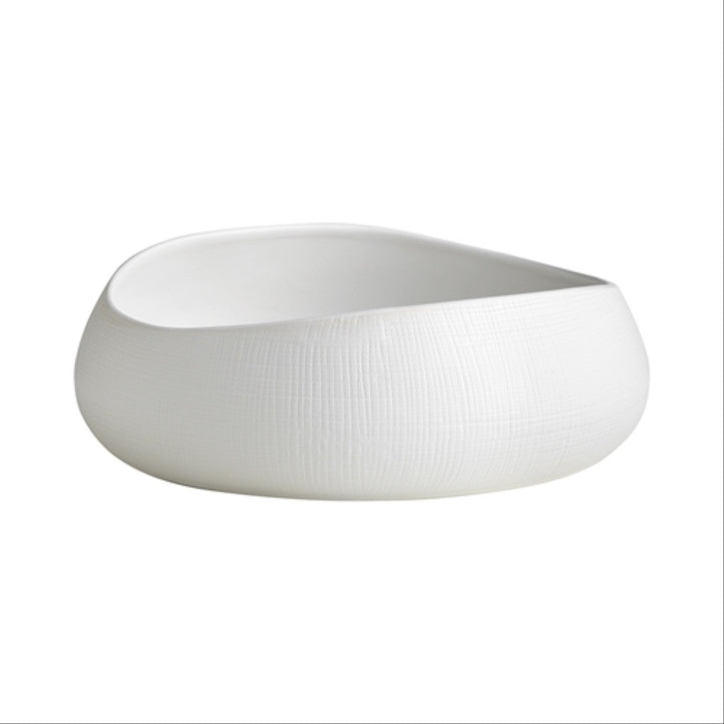 Eco-Friendly White Bisque Round Bowl 29cm - Perfect for Soups, Salads, and Home Decor