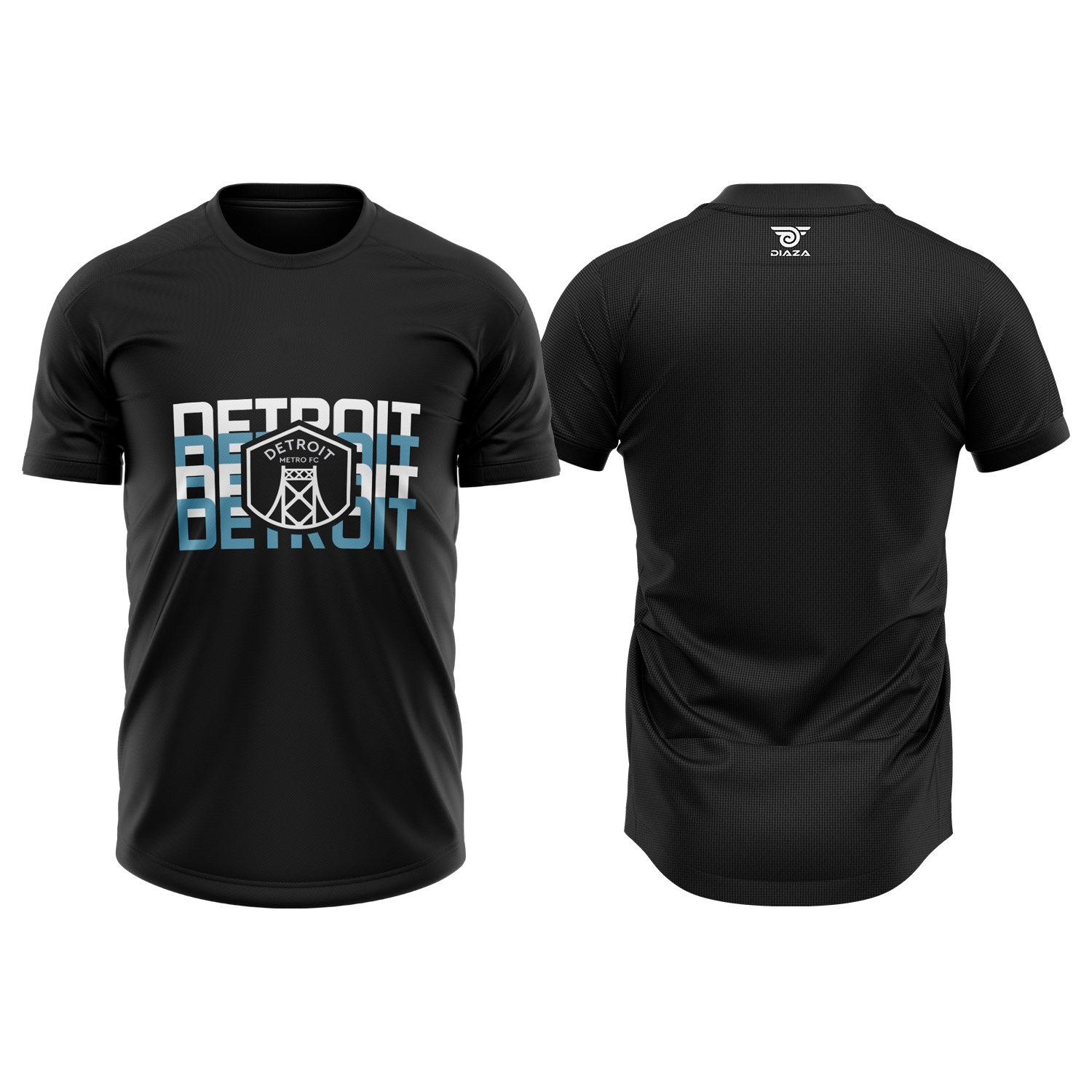 Detroit Metro FC Logo Black Soccer Jersey - Authentic Football Shirt for Fans & Players - Perfect for Matches, Training & Casual Wear