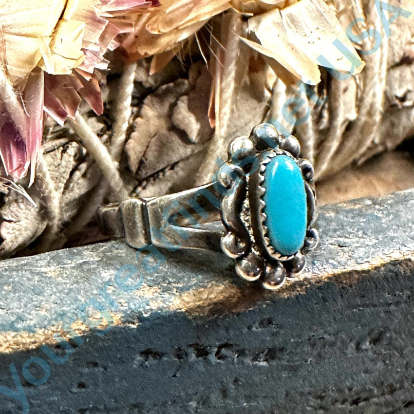 Turquoise Ring for Women - Sterling Silver Size 6 - Handmade Native American Jewelry - Perfect for Gifts, Weddings & Boho Fashion