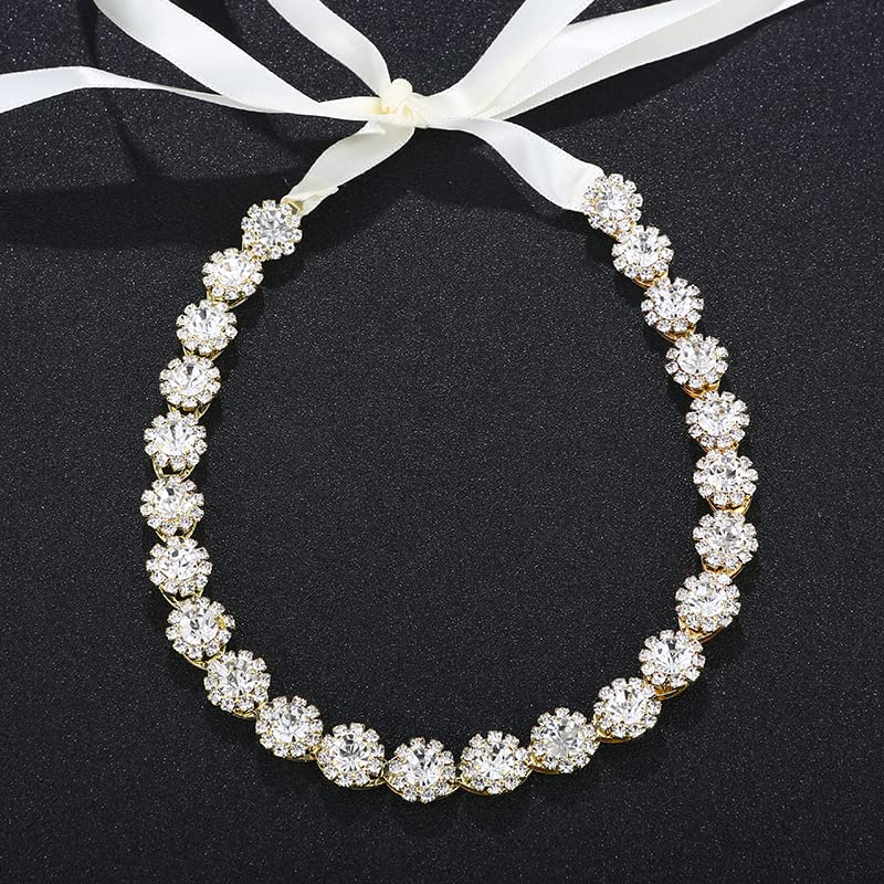 Sparkling Crystal Wedding Headband – Elegant Bridal Hair Accessory for Brides & Bridesmaids | Perfect for Weddings, Prom, and Formal Events