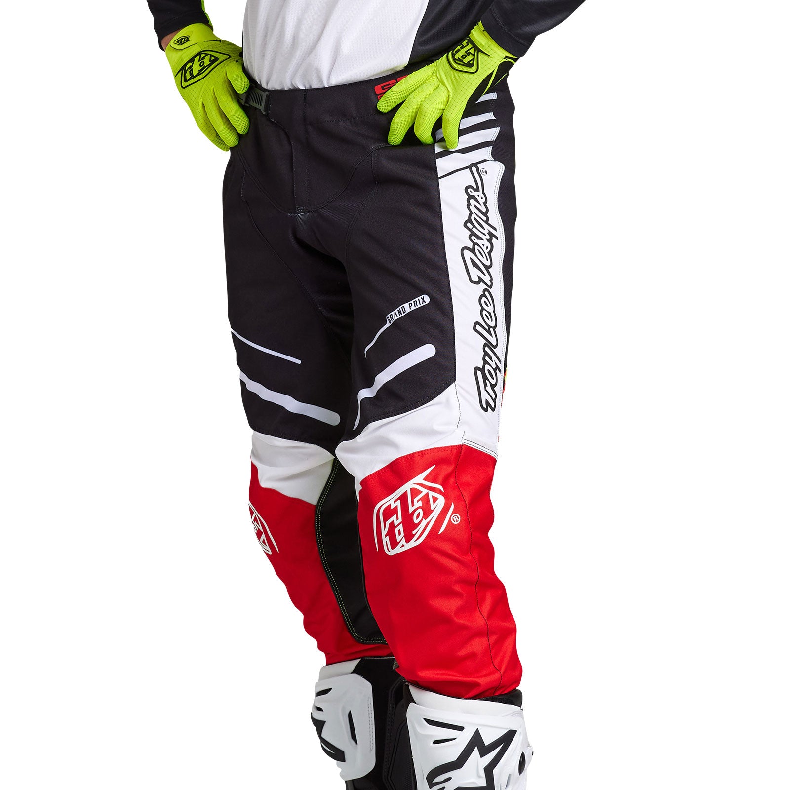 GP Pro Pant Blends White/Red - High-Performance Work Pants for Construction, Landscaping & Outdoor Activities - Durable & Comfortable Workwear