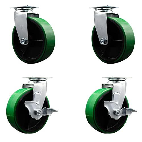 4 Swivel w/2 Top Lock Brakes