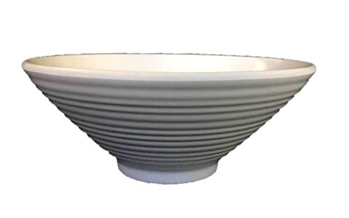 Lucky Star Melamine Round Bowls Set - 7 Inch Durable Japanese Ramen & Vietnamese Pho Noodle Soup Rice Bowls (24-Pack, Off White, LJB Series) - Perfect for Asian Cuisine, Family Dinners & Restaurant Use