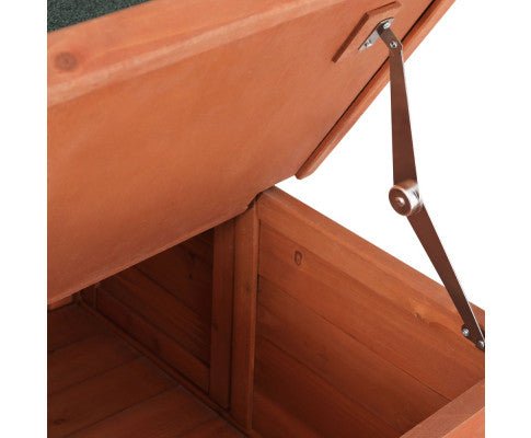 Premium Outdoor Wooden Rabbit Hutch - Spacious Pet Bunny House Shelter with Weatherproof Design - Perfect for Backyard, Garden, and Patio Use