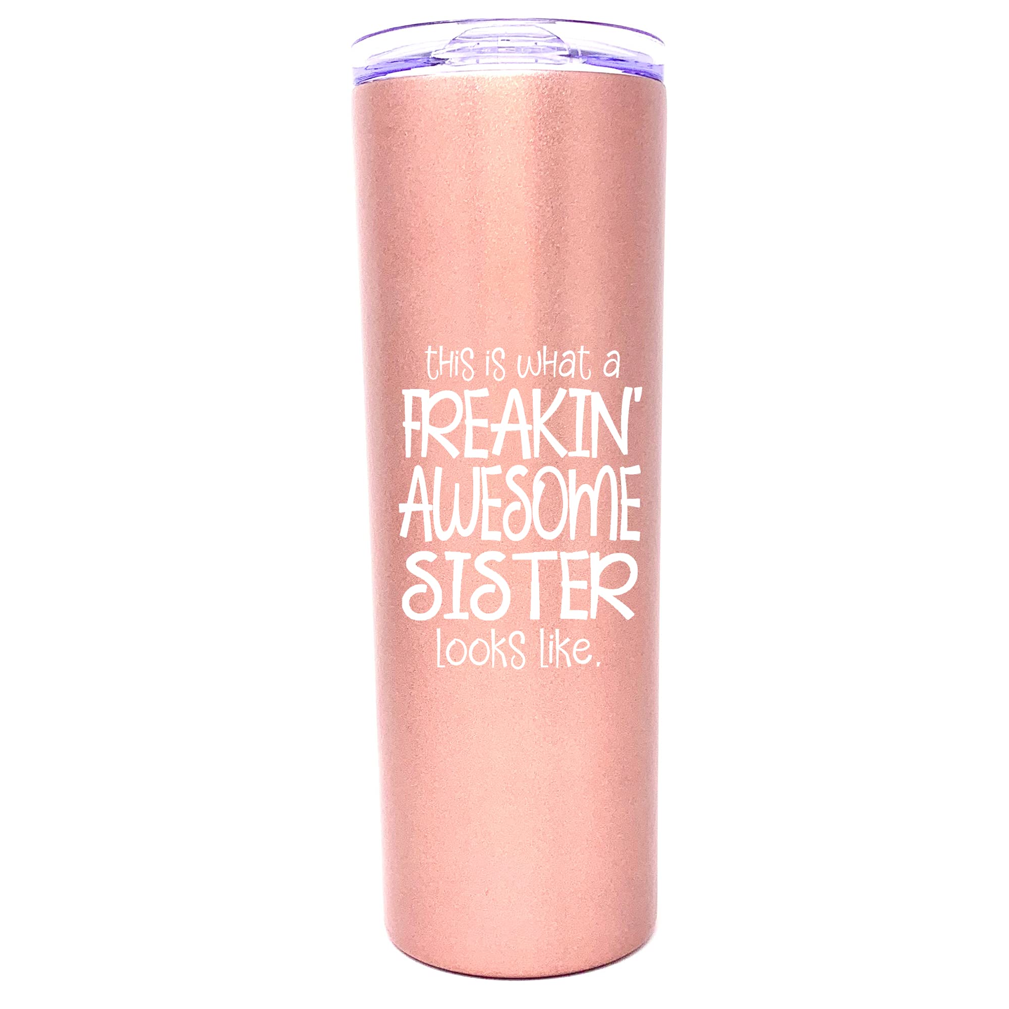 Funny Sister Gifts - Best Coffee Mug for Sisters - Insulated Travel Tumbler for Birthday & Christmas Presents from Siblings - Perfect for Office, Home & Road Trips