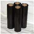 4 Rolls Black Hand Pallet Shrink Wrap Plastic Stretch Film - 18