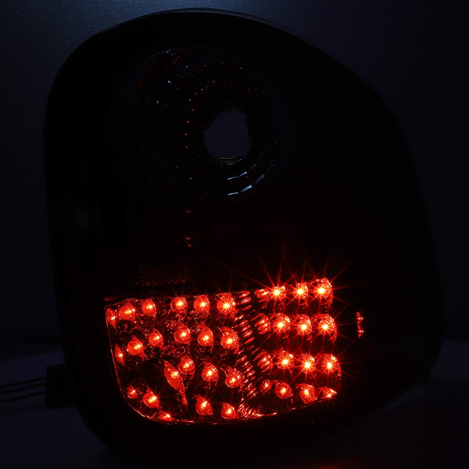 AKKON Black Tail Lights Lamp Pair for 2001-2003 Ford F-150 & 2004 F150 Heritage Flareside Pickup Truck - Replacement, Upgrade, Night Driving Safety