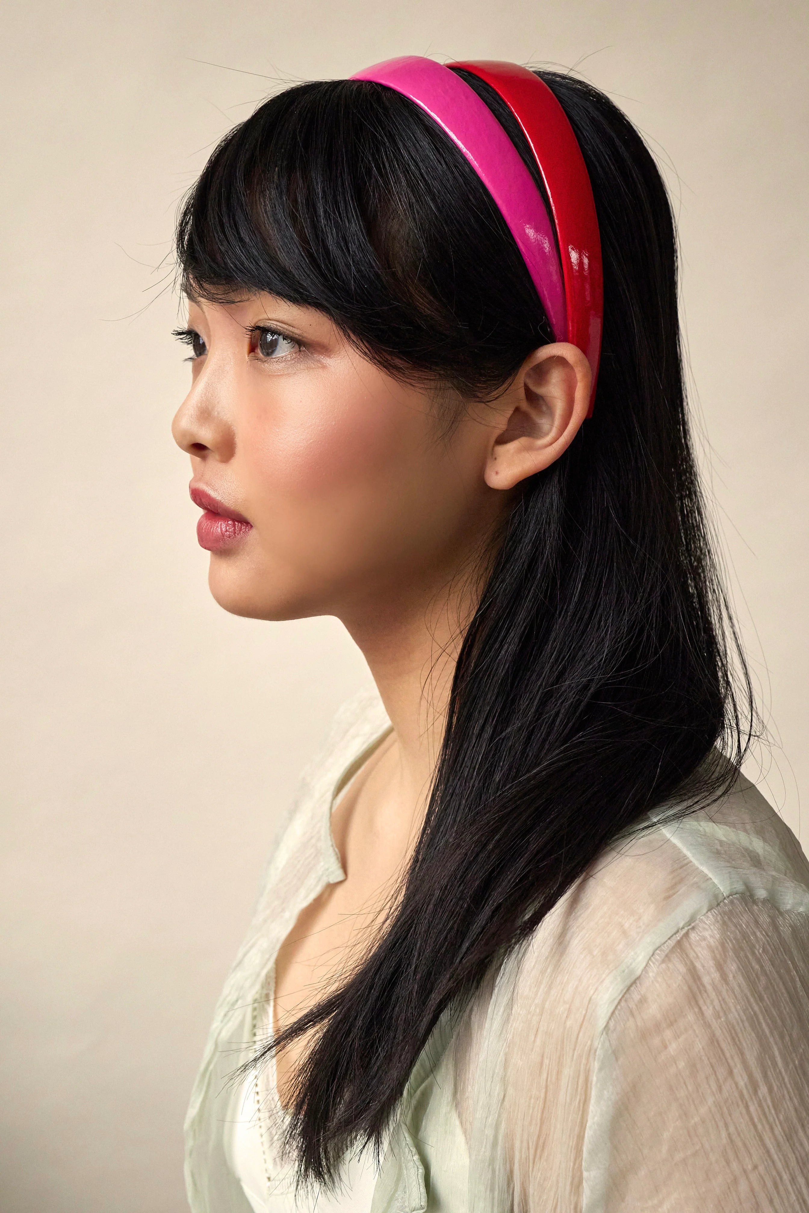 Patent Leather Kim Headband - Limited Edition Hair Accessory for Women | Perfect for Workouts, Yoga, and Fashion Outfits
