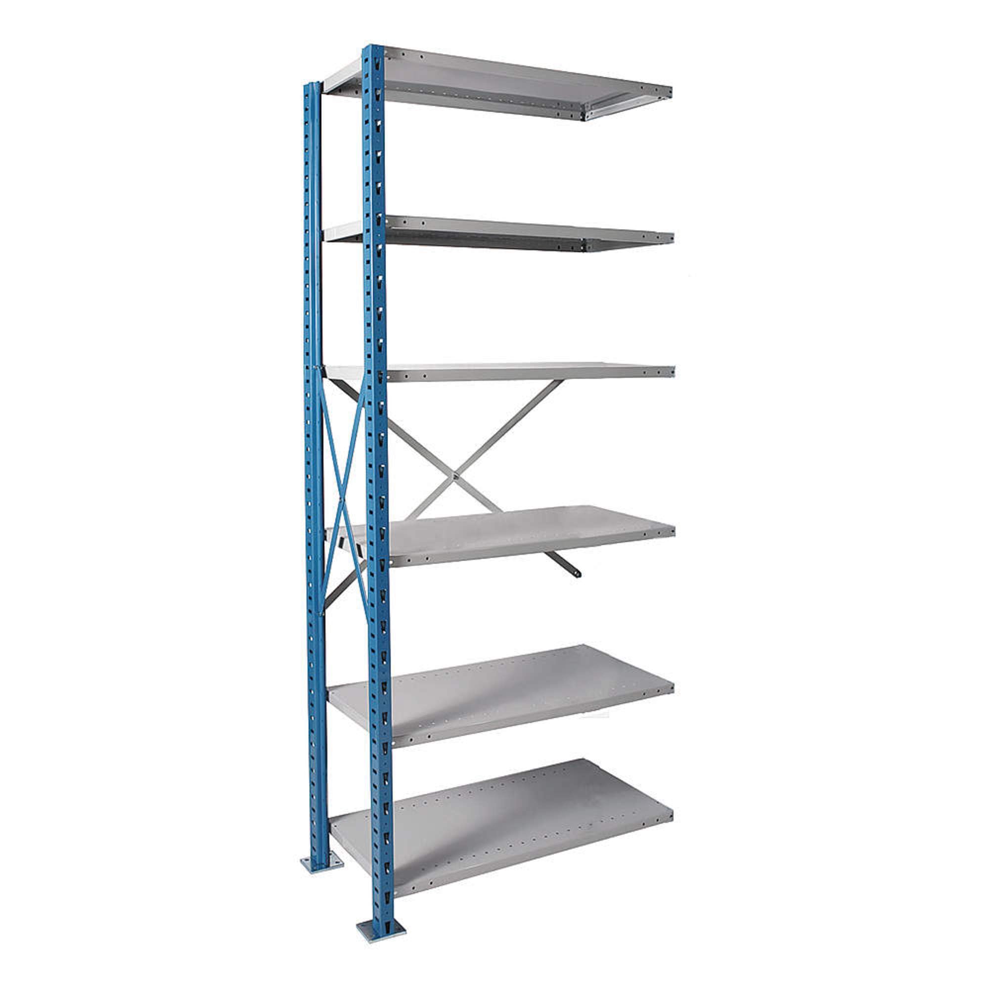 H-Post Extra Heavy-Duty Open Shelving Unit - 6 Shelves - 48